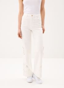 Jeans large Atlantys femme blanc