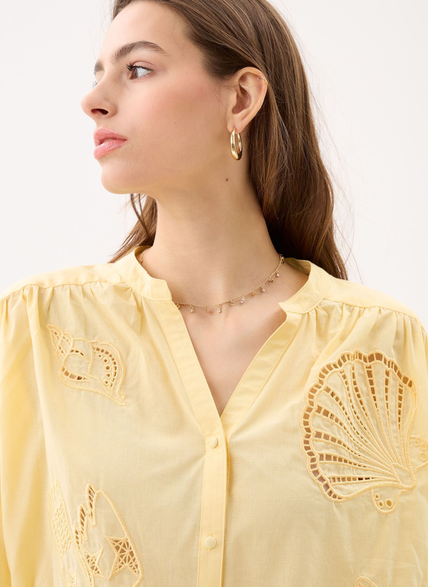 Blouses manches longues Boliane femme jaune La Petite Etoile Blouses manches longues Boliane femme jaune Jaune