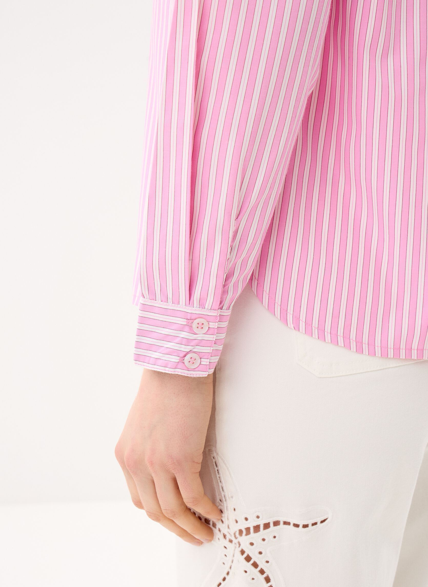 Chemises Carla femme rose La Petite Etoile Chemises Carla femme rose ECRU/ROSE