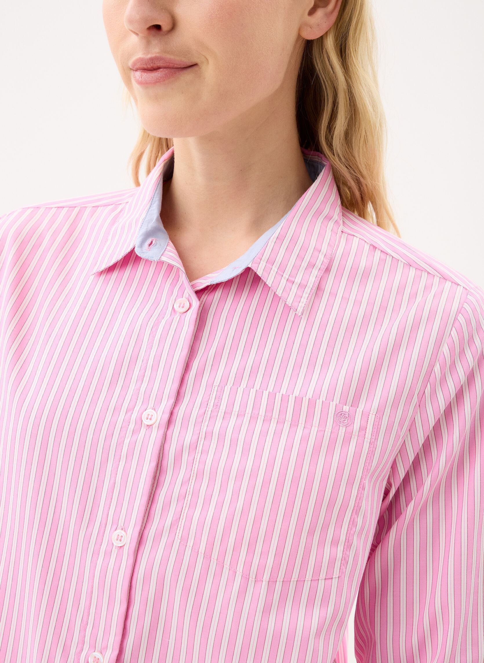Chemises Carla femme rose La Petite Etoile Chemises Carla femme rose ECRU/ROSE