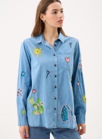 Langarm-Hemden Carlia damen blau La Petite Etoile Langarm-Hemden Carlia damen blau STONE