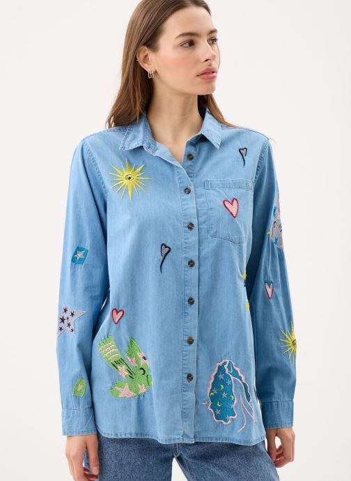 La Petite Etoile Langarm-Hemden Carlia damen blau