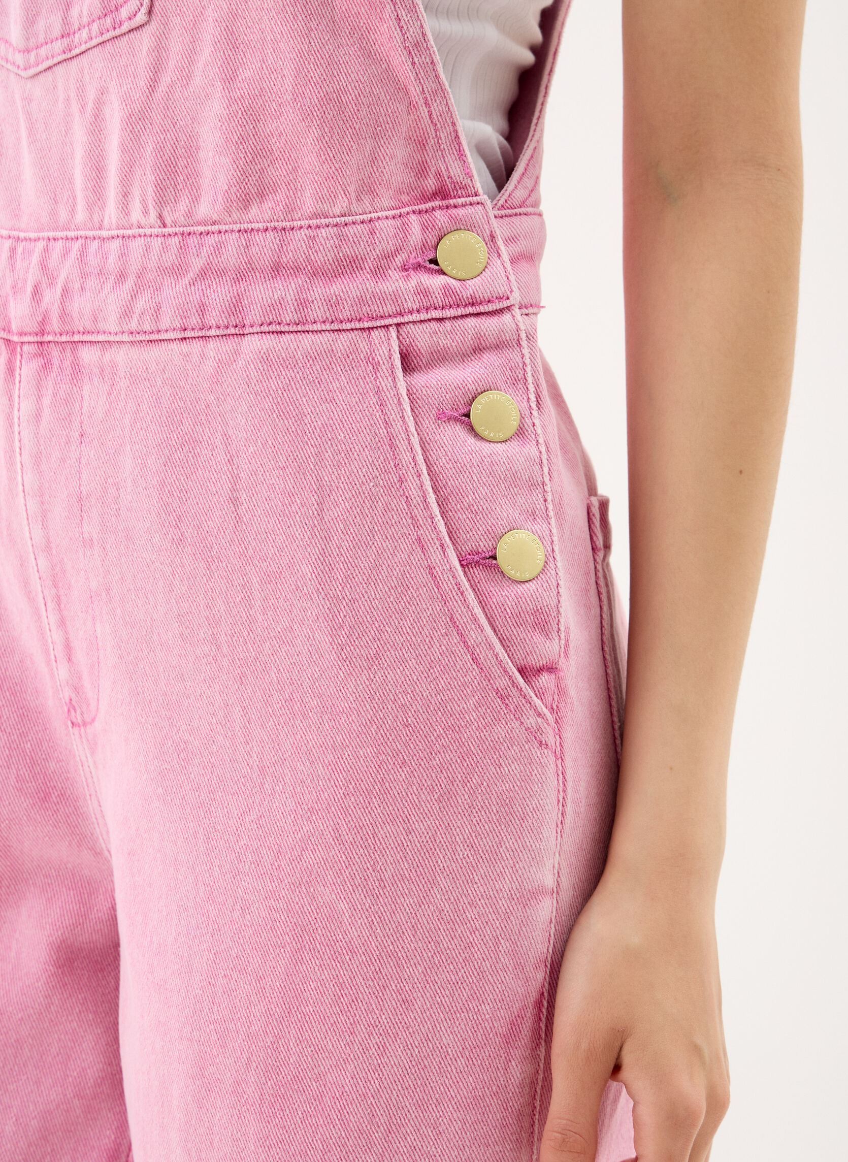 Salopettes Latou femme rose La Petite Etoile Salopettes Latou femme rose ROSE