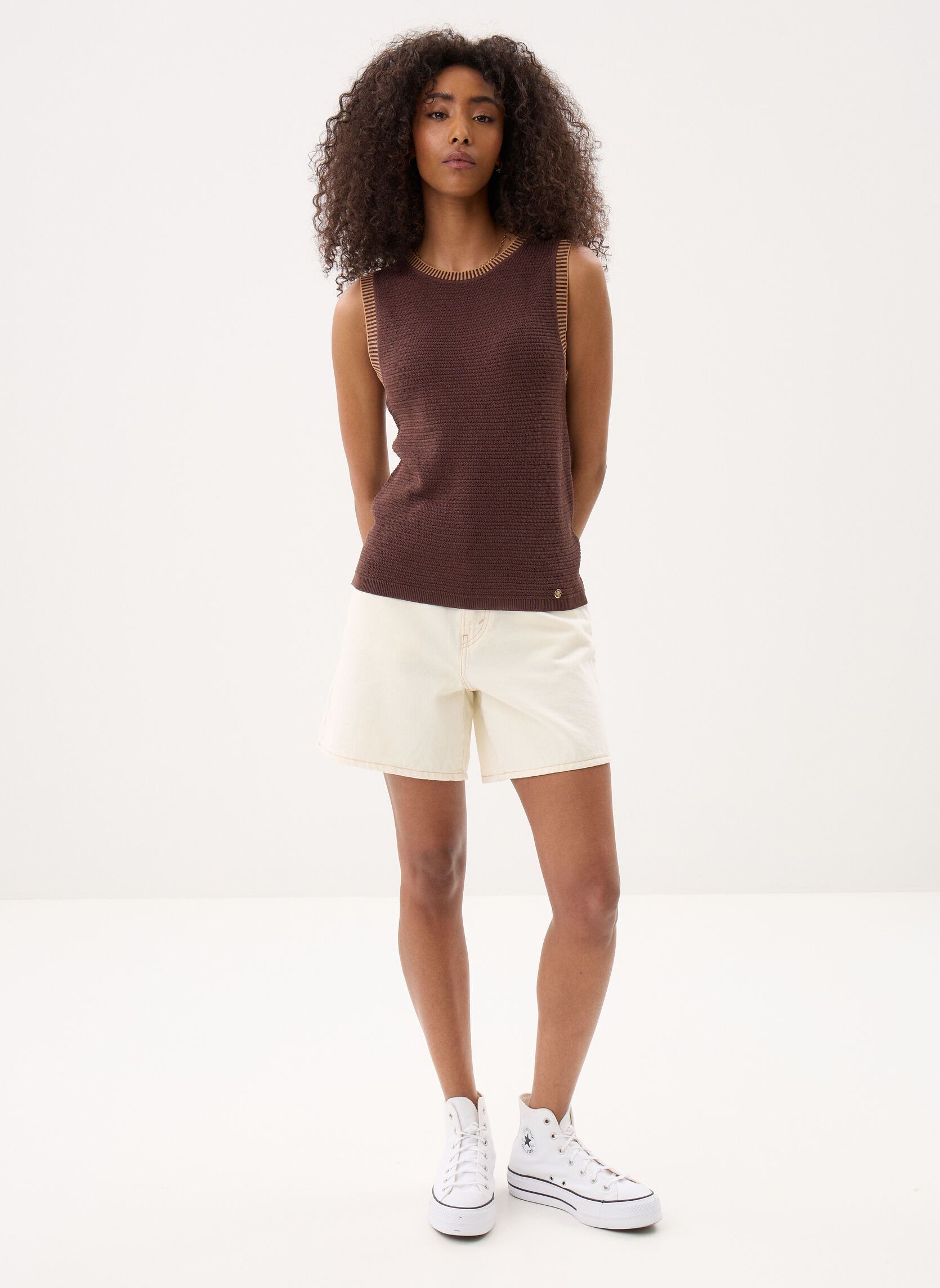 Tops Malo damen braun La Petite Etoile Tops Malo damen braun MARRON