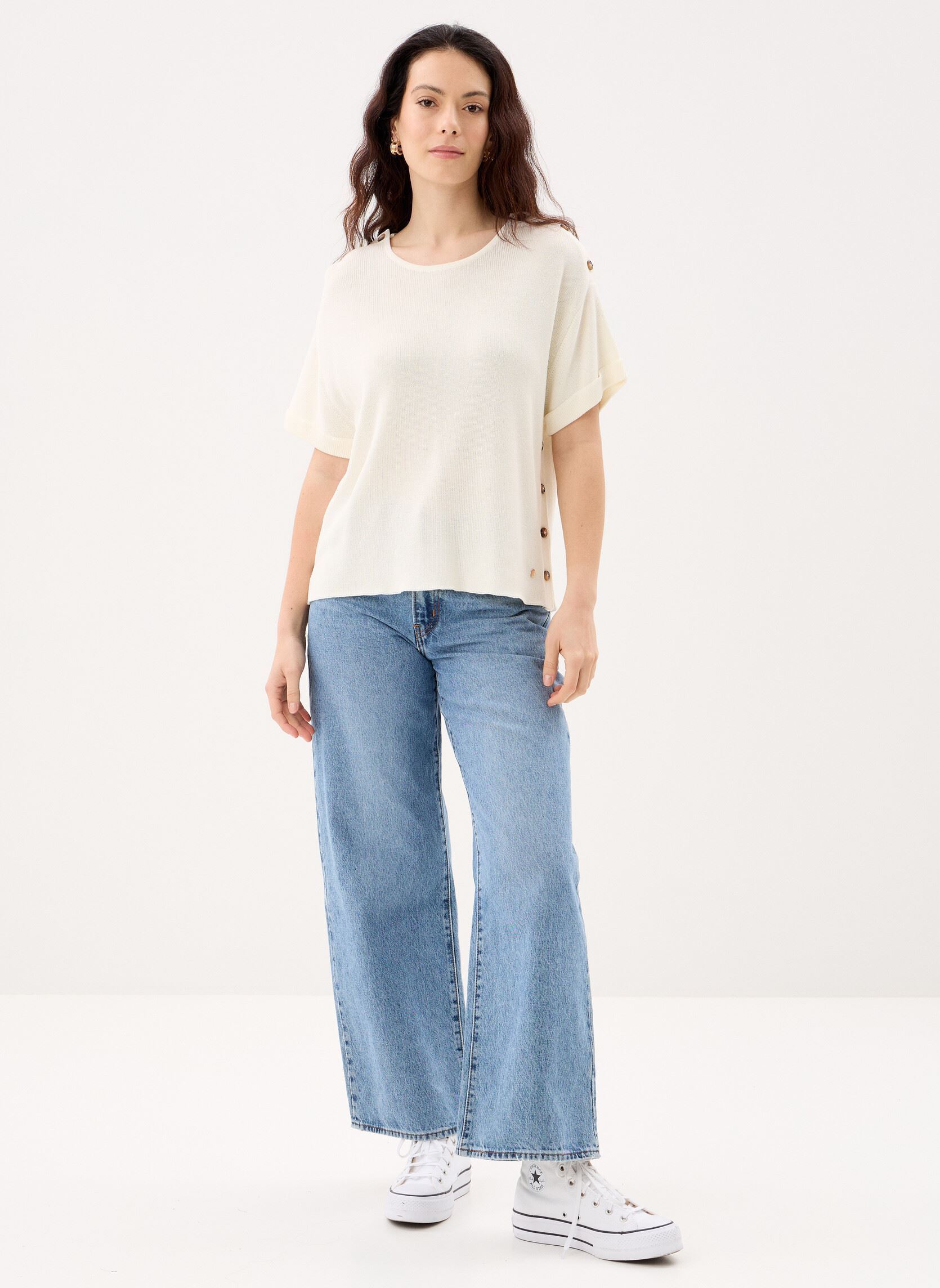 Pulls Mau femme blanc La Petite Etoile Pulls Mau femme blanc ECRU