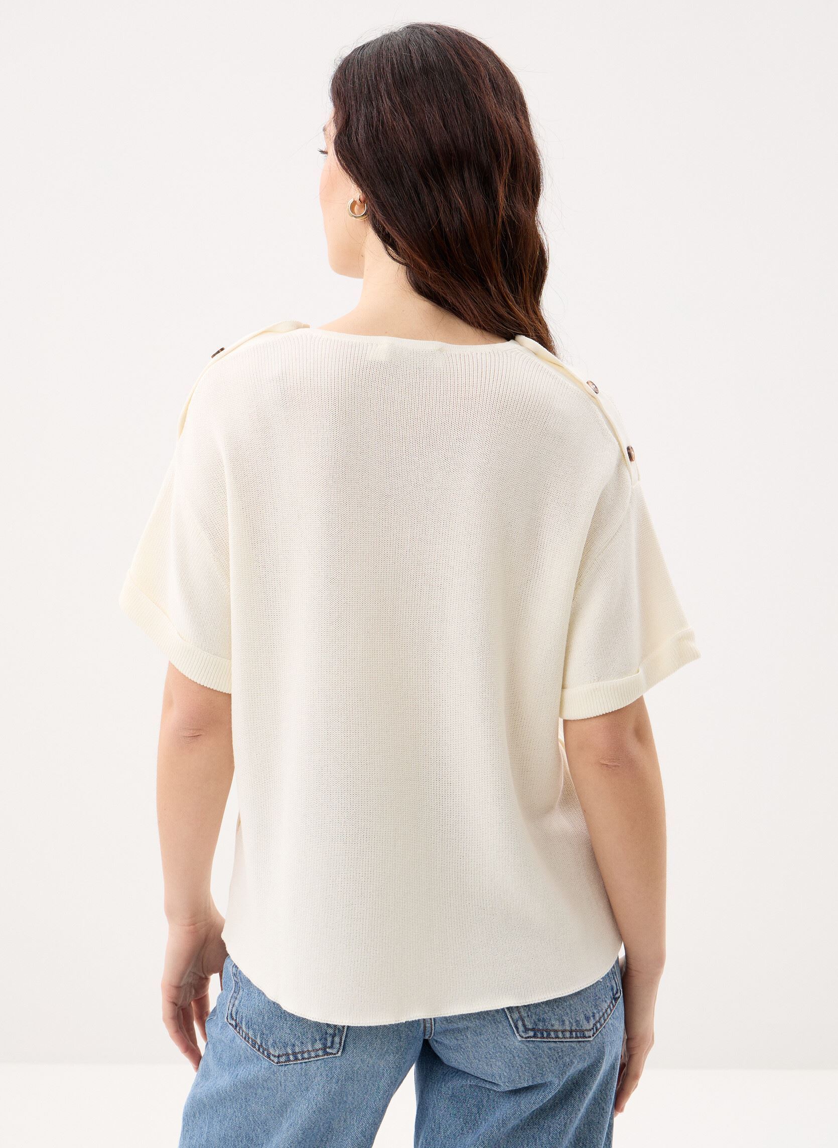 Pulls Mau femme blanc La Petite Etoile Pulls Mau femme blanc ECRU
