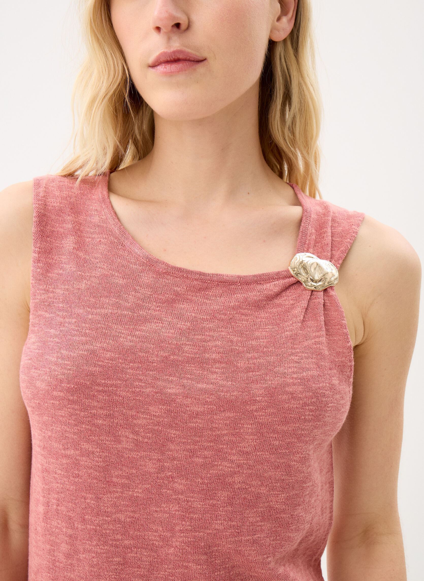 Tops Minn dames oranje La Petite Etoile Tops Minn dames oranje BLUSH