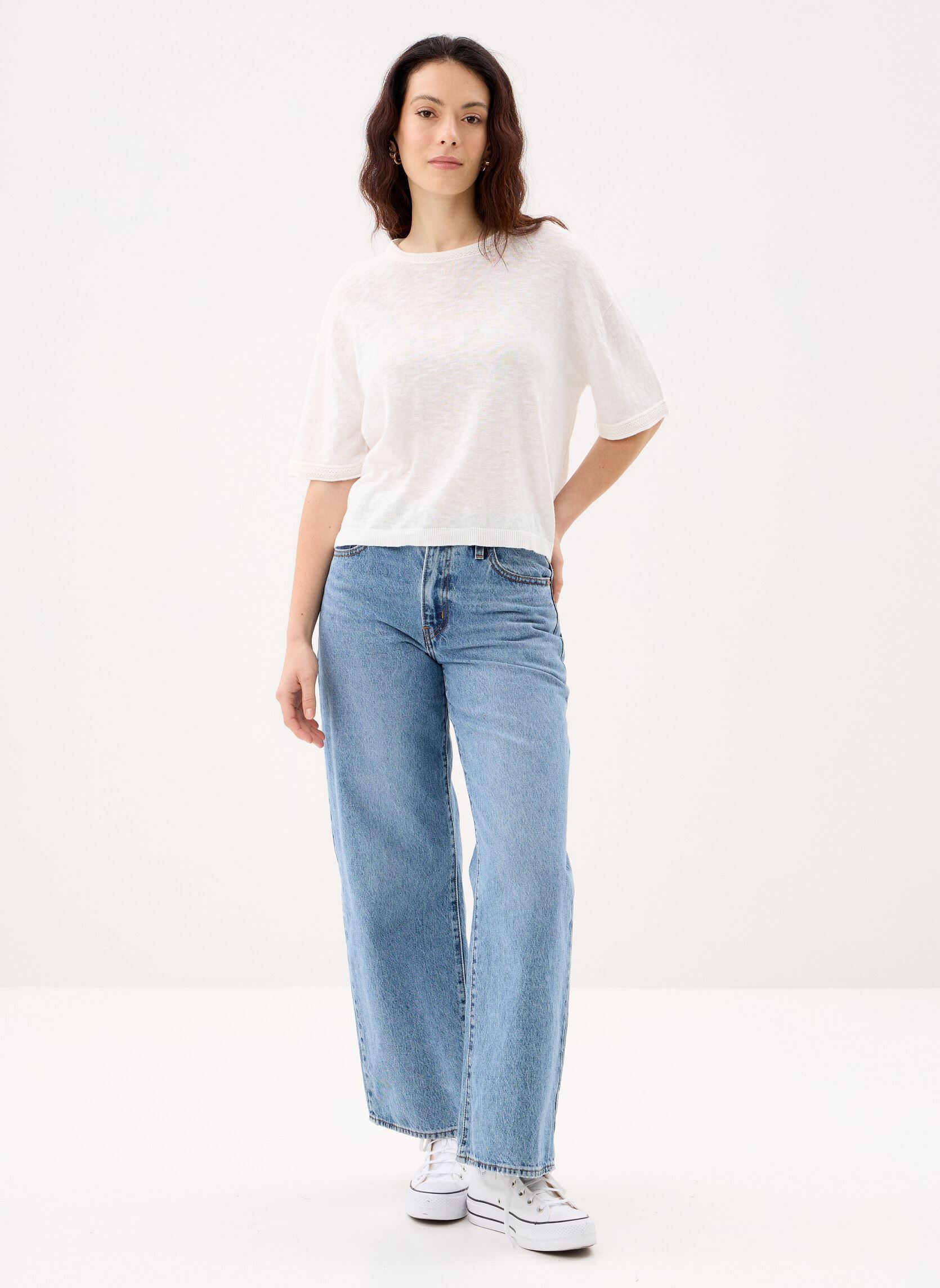 Pulls Mirley femme blanc La Petite Etoile Pulls Mirley femme blanc ECRU