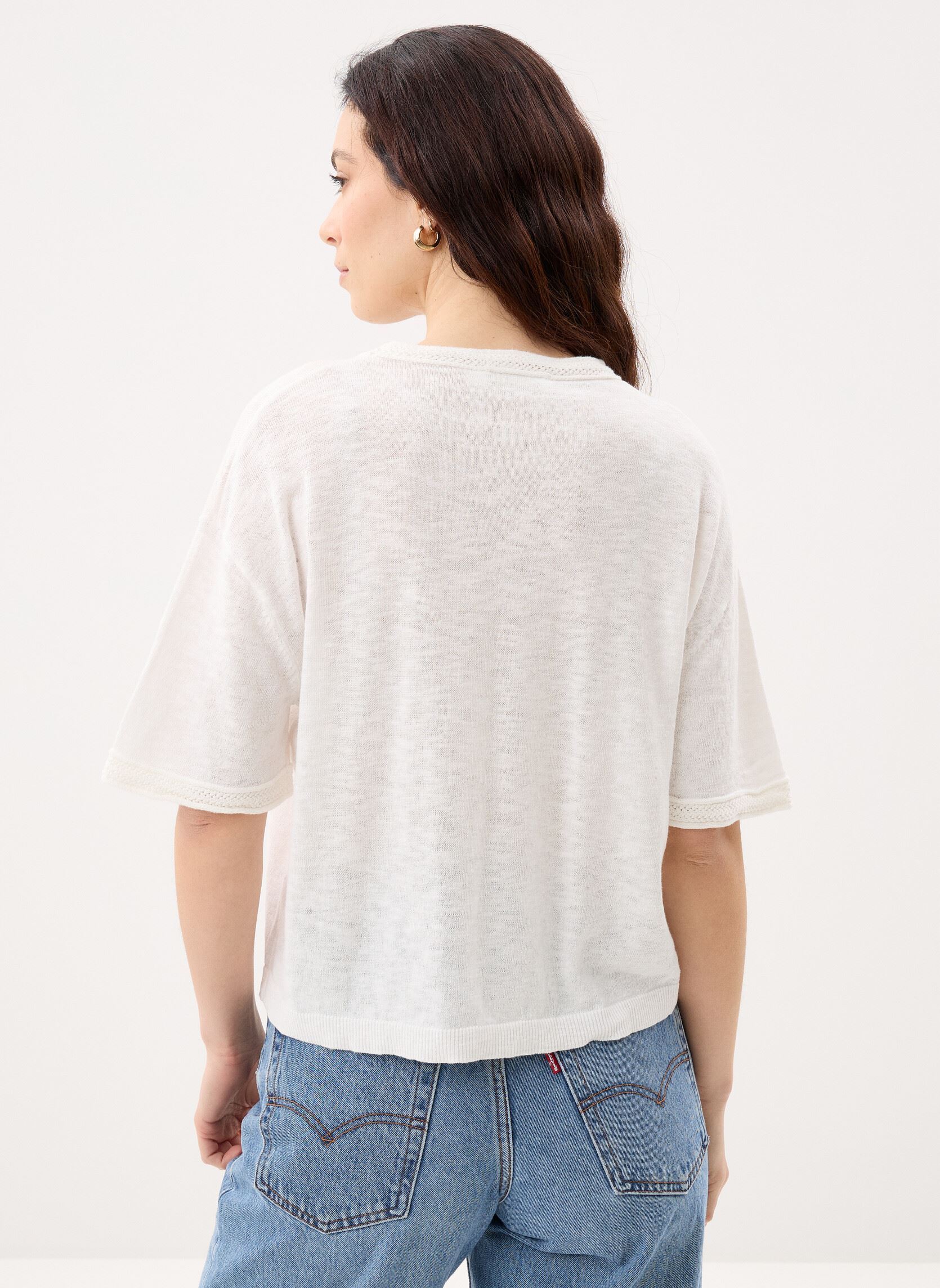 Pulls Mirley femme blanc La Petite Etoile Pulls Mirley femme blanc ECRU