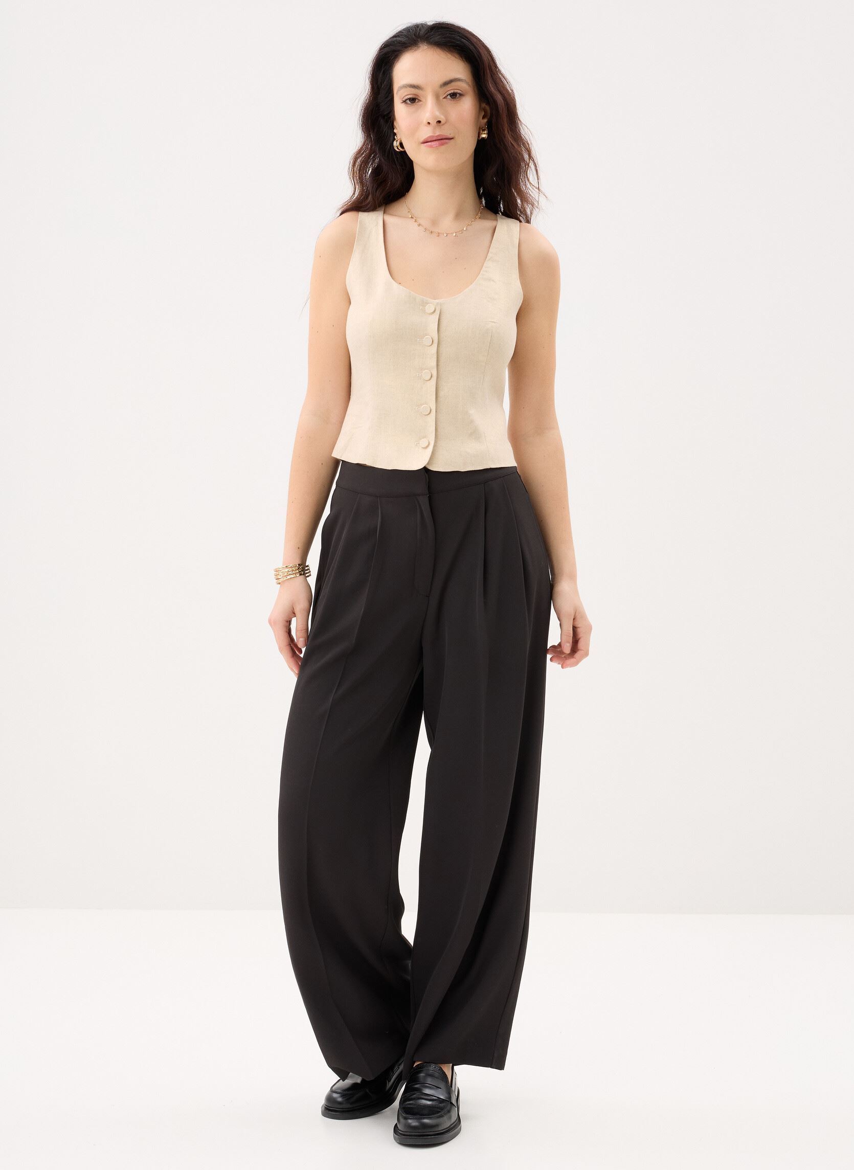Tops Nebra dames beige La Petite Etoile Tops Nebra dames beige Dore