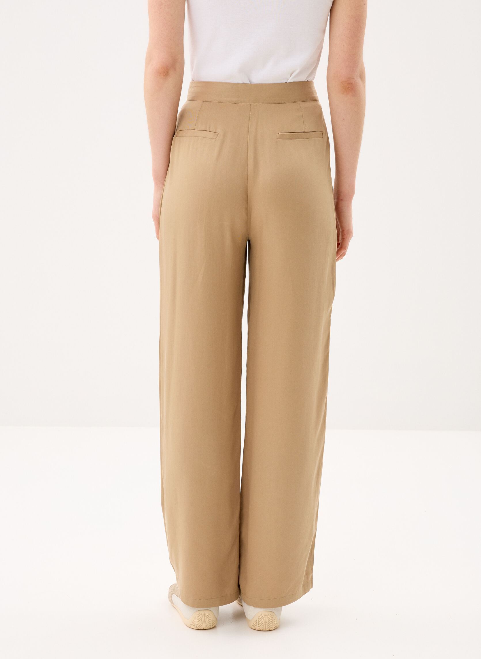 Pantalons larges Paolina femme beige La Petite Etoile Pantalons larges Paolina femme beige BEIGE