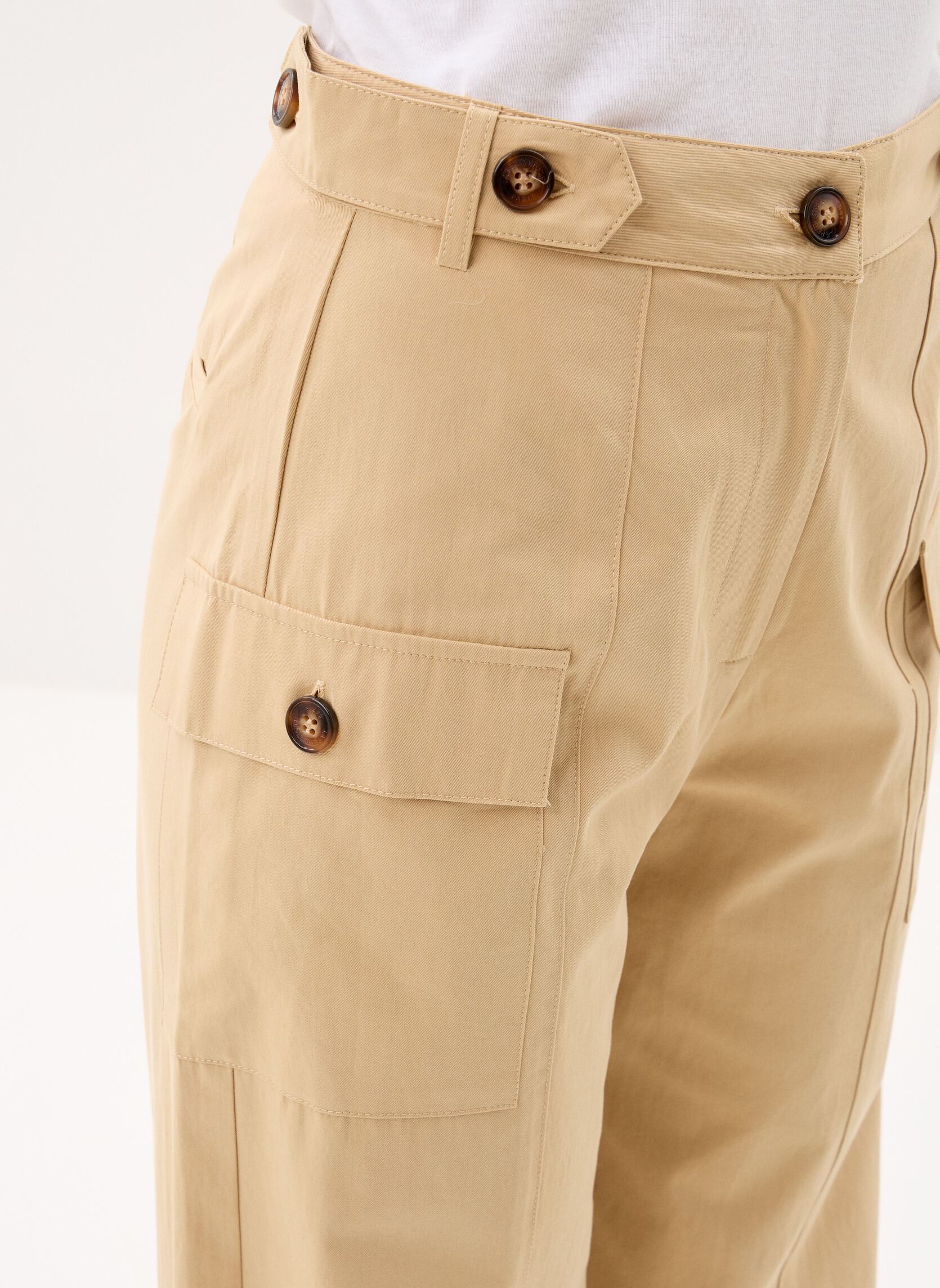 Rechte broeken Poldie dames bruin La Petite Etoile Rechte broeken Poldie dames bruin CAMEL