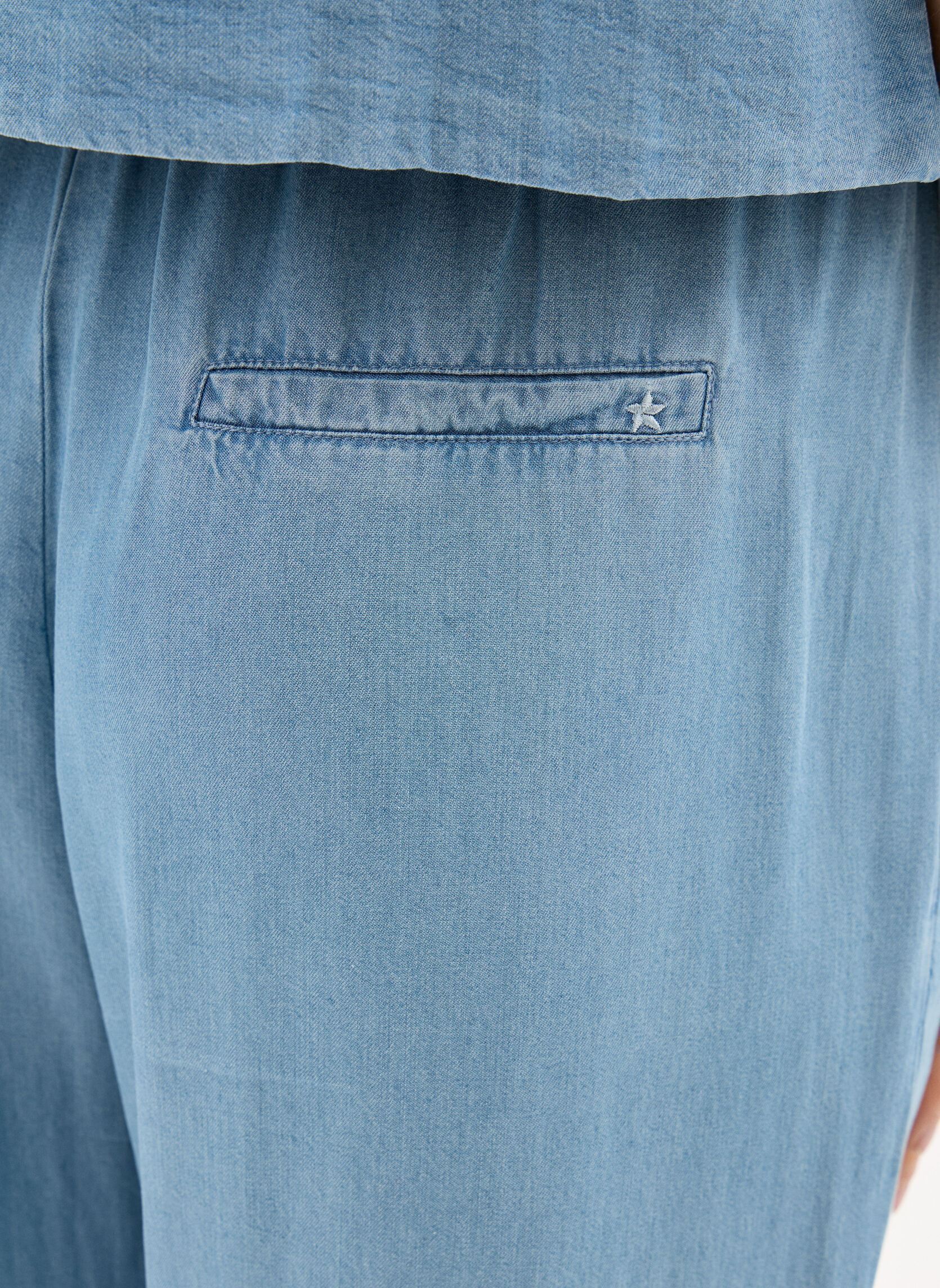 Pantalons larges Polta femme bleu La Petite Etoile Pantalons larges Polta femme bleu STONE