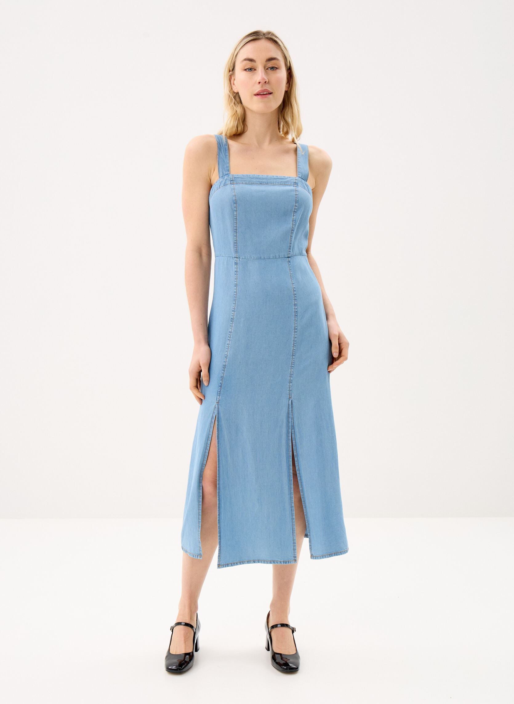 Jurken Rikya dames blauw La Petite Etoile Jurken Rikya dames blauw STONE