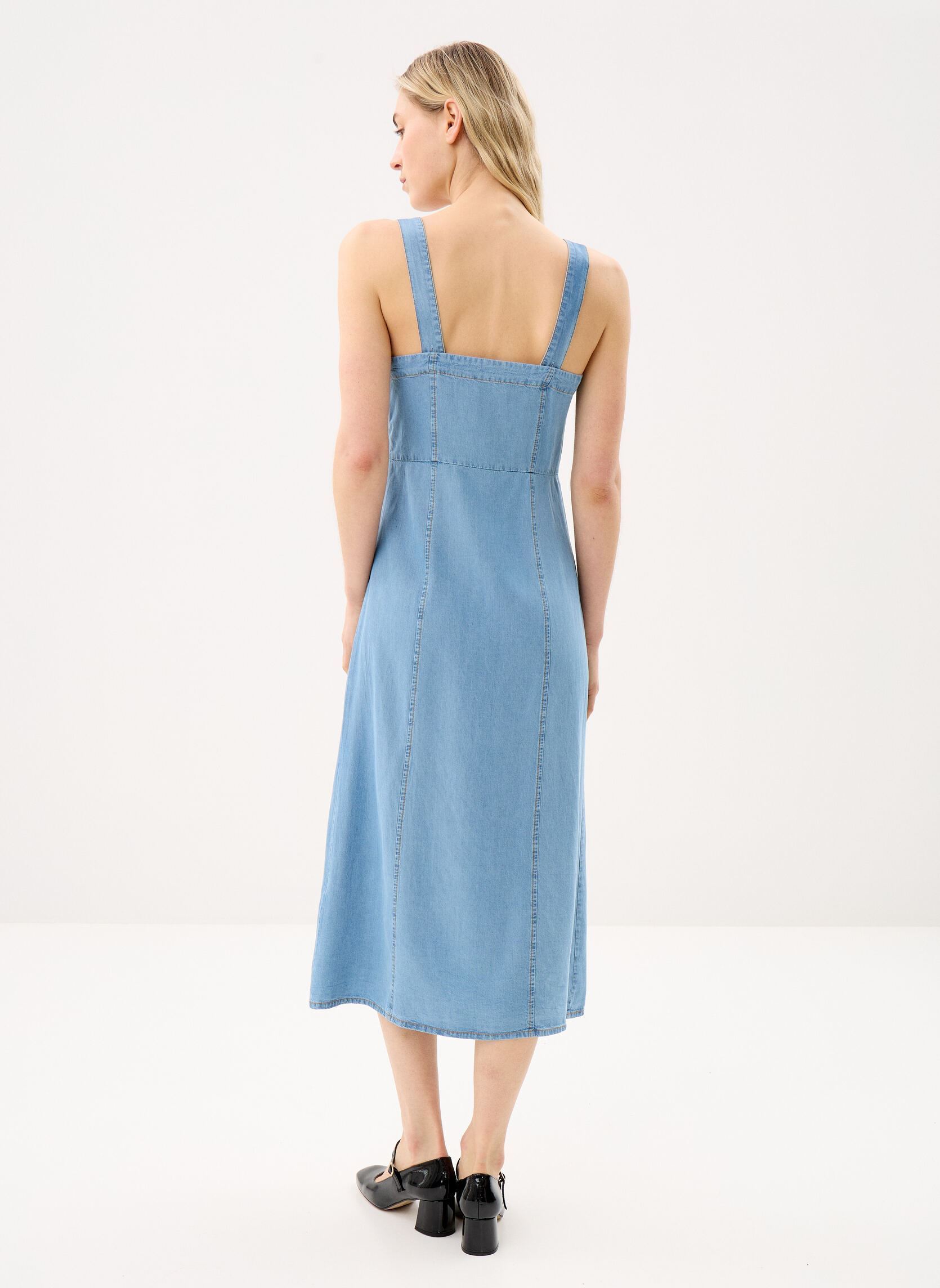 Jurken Rikya dames blauw La Petite Etoile Jurken Rikya dames blauw STONE
