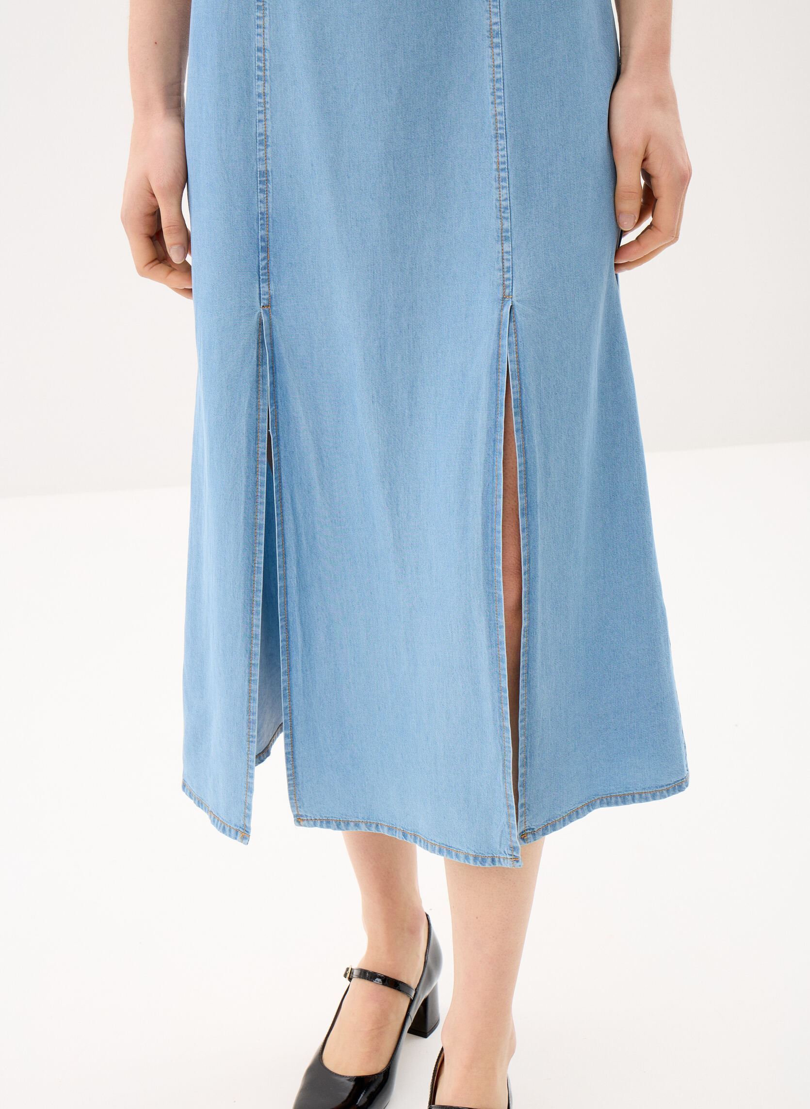 Jurken Rikya dames blauw La Petite Etoile Jurken Rikya dames blauw STONE