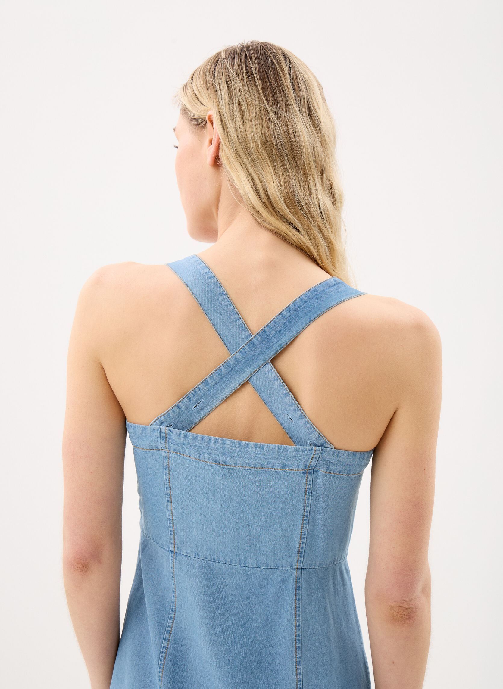 Jurken Rikya dames blauw La Petite Etoile Jurken Rikya dames blauw STONE