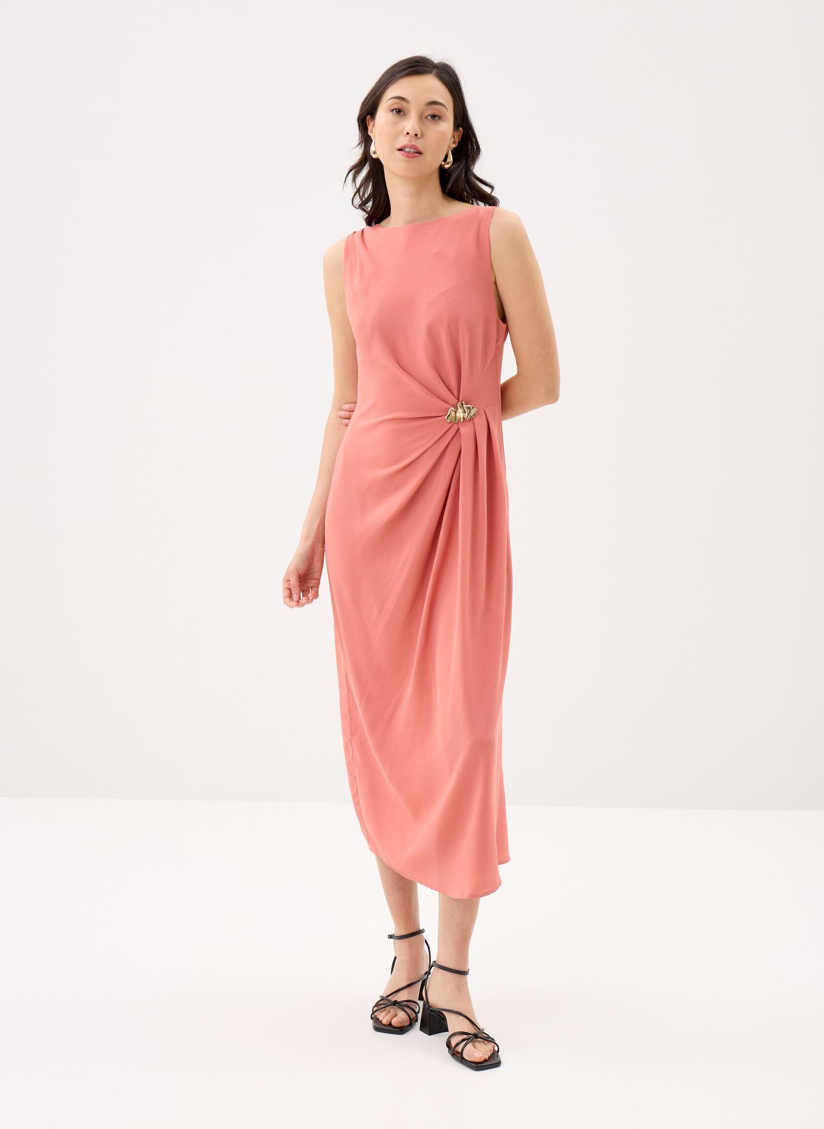 Jurken Rosas dames oranje La Petite Etoile Jurken Rosas dames oranje BLUSH
