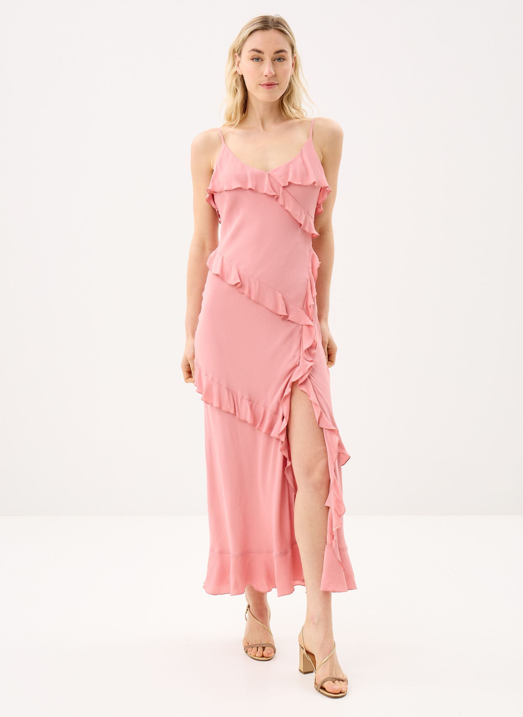 Lange Kleider Rosilda damen rosa La Petite Etoile Lange Kleider Rosilda damen rosa Rose