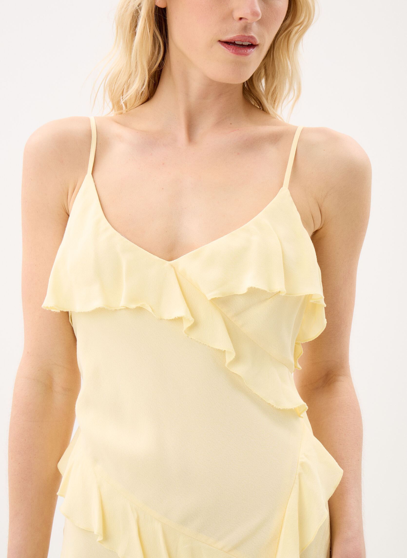 Lange jurken Rosilda dames geel La Petite Etoile Lange jurken Rosilda dames geel Jaune
