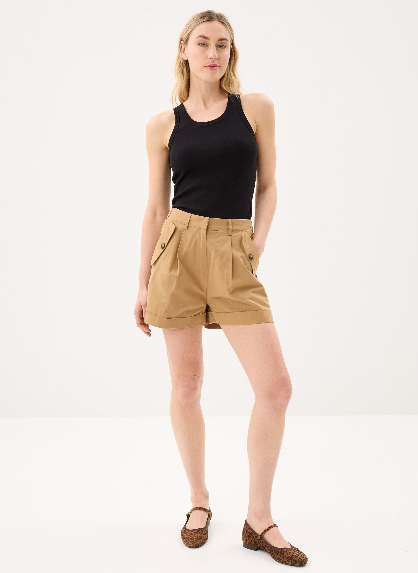 Shorts Sharon dames bruin La Petite Etoile Shorts Sharon dames bruin CAMEL