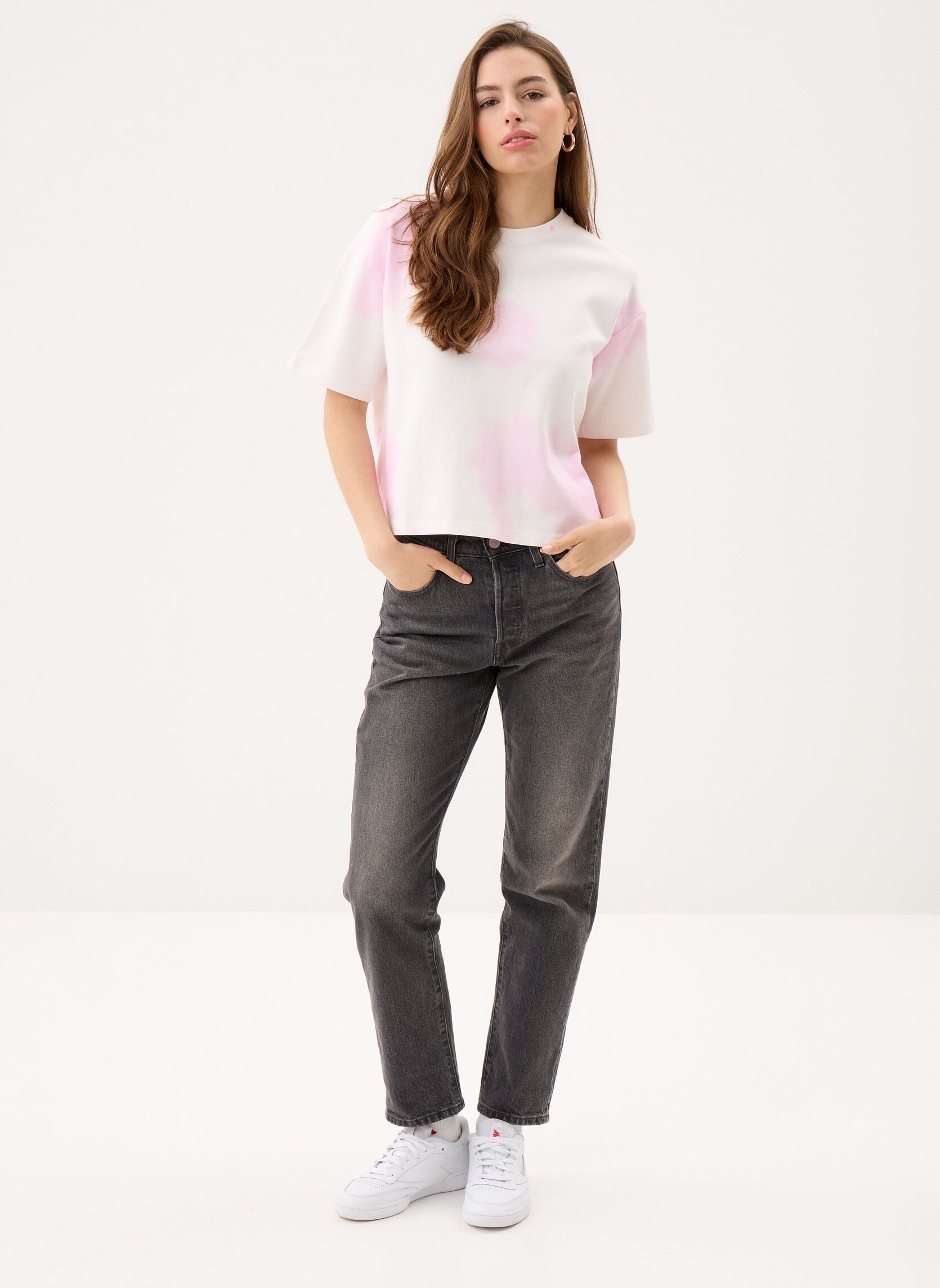 Tee-shirts Taiso femme rose La Petite Etoile Tee-shirts Taiso femme rose ECRU/ROSE