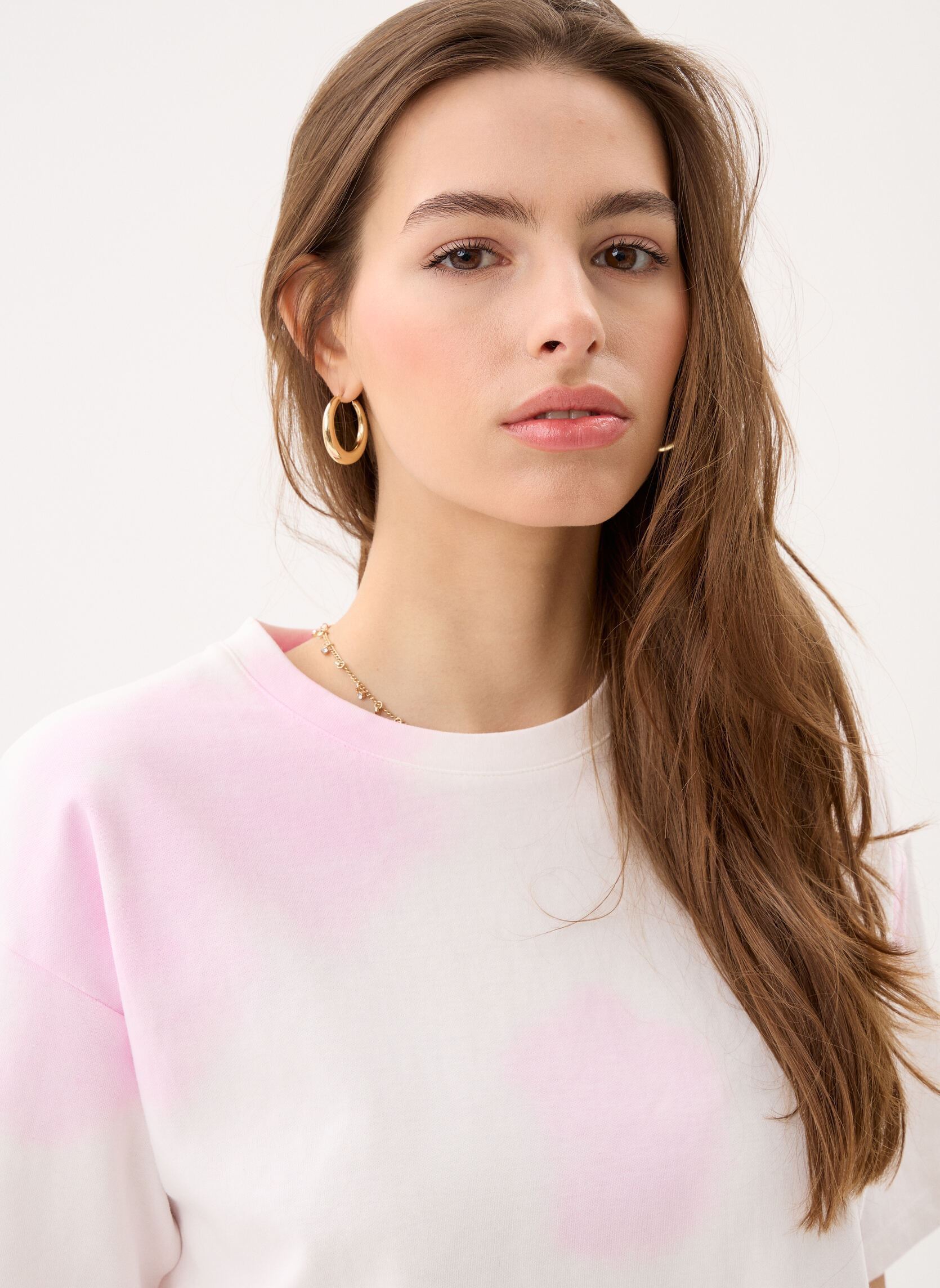 Tee-shirts Taiso femme rose La Petite Etoile Tee-shirts Taiso femme rose ECRU/ROSE