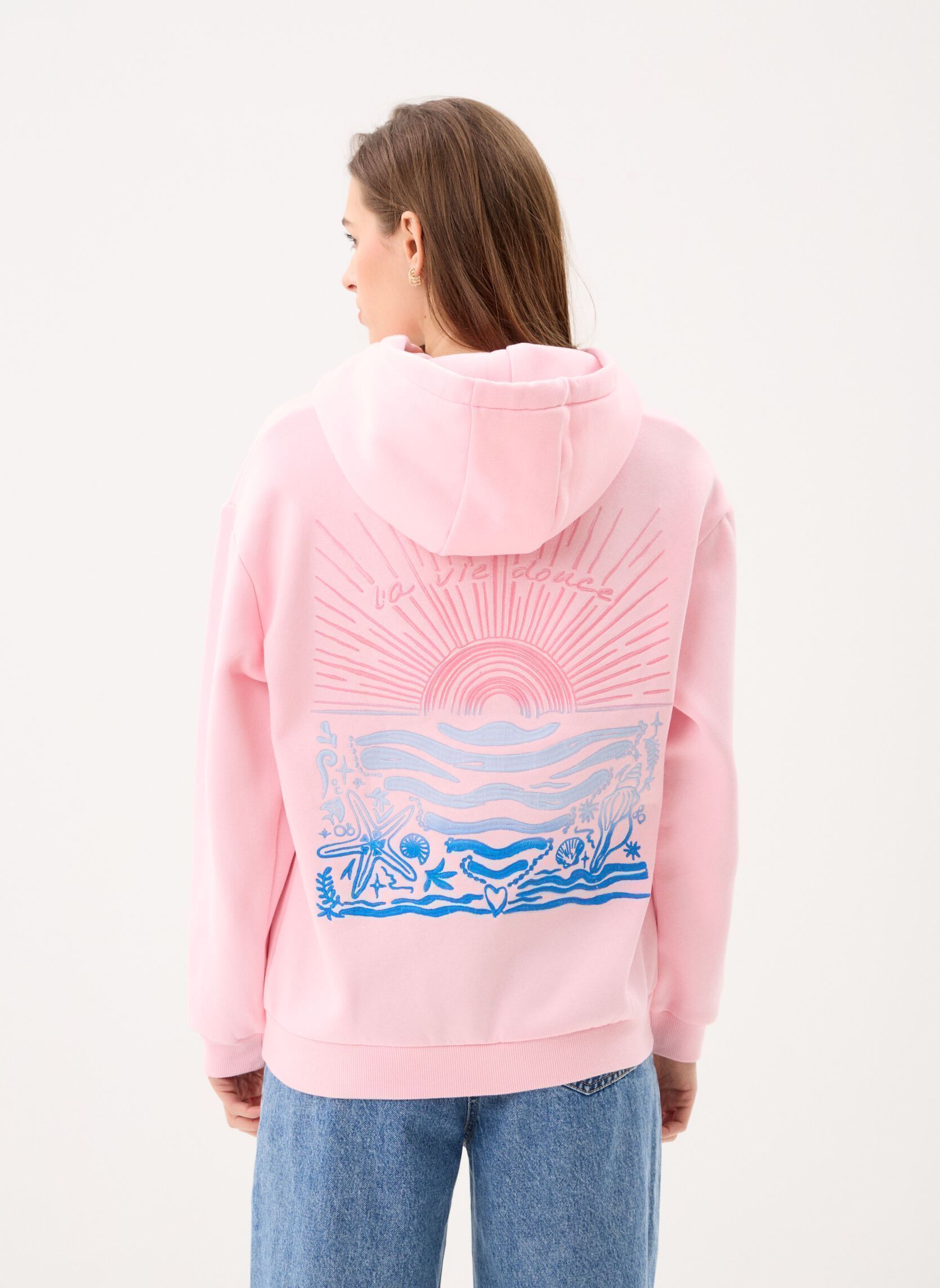 Kapuzenpullover Tiago damen rosa La Petite Etoile Kapuzenpullover Tiago damen rosa POUDRE
