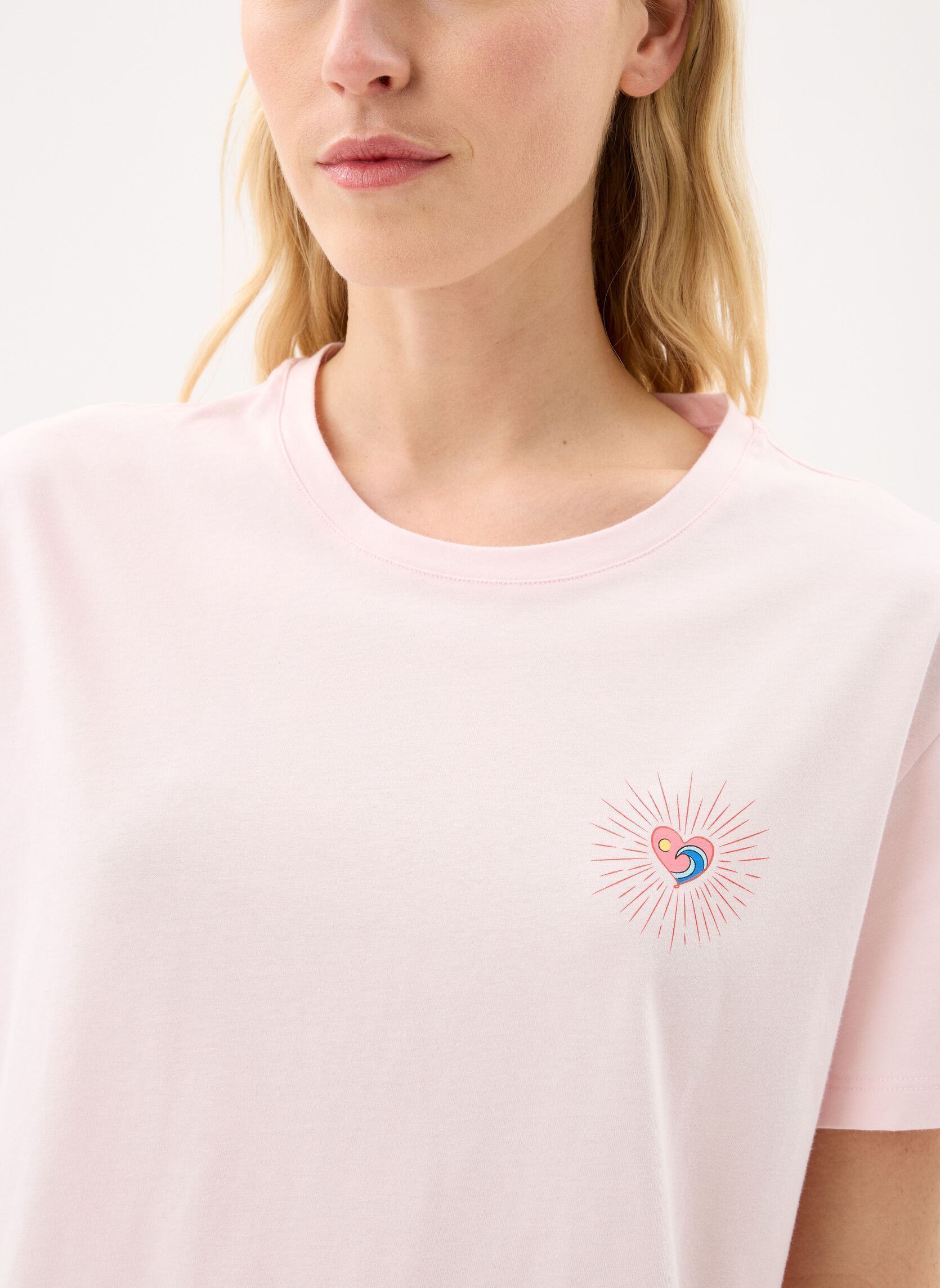 Tee-shirts Tirene femme rose La Petite Etoile Tee-shirts Tirene femme rose POUDRE