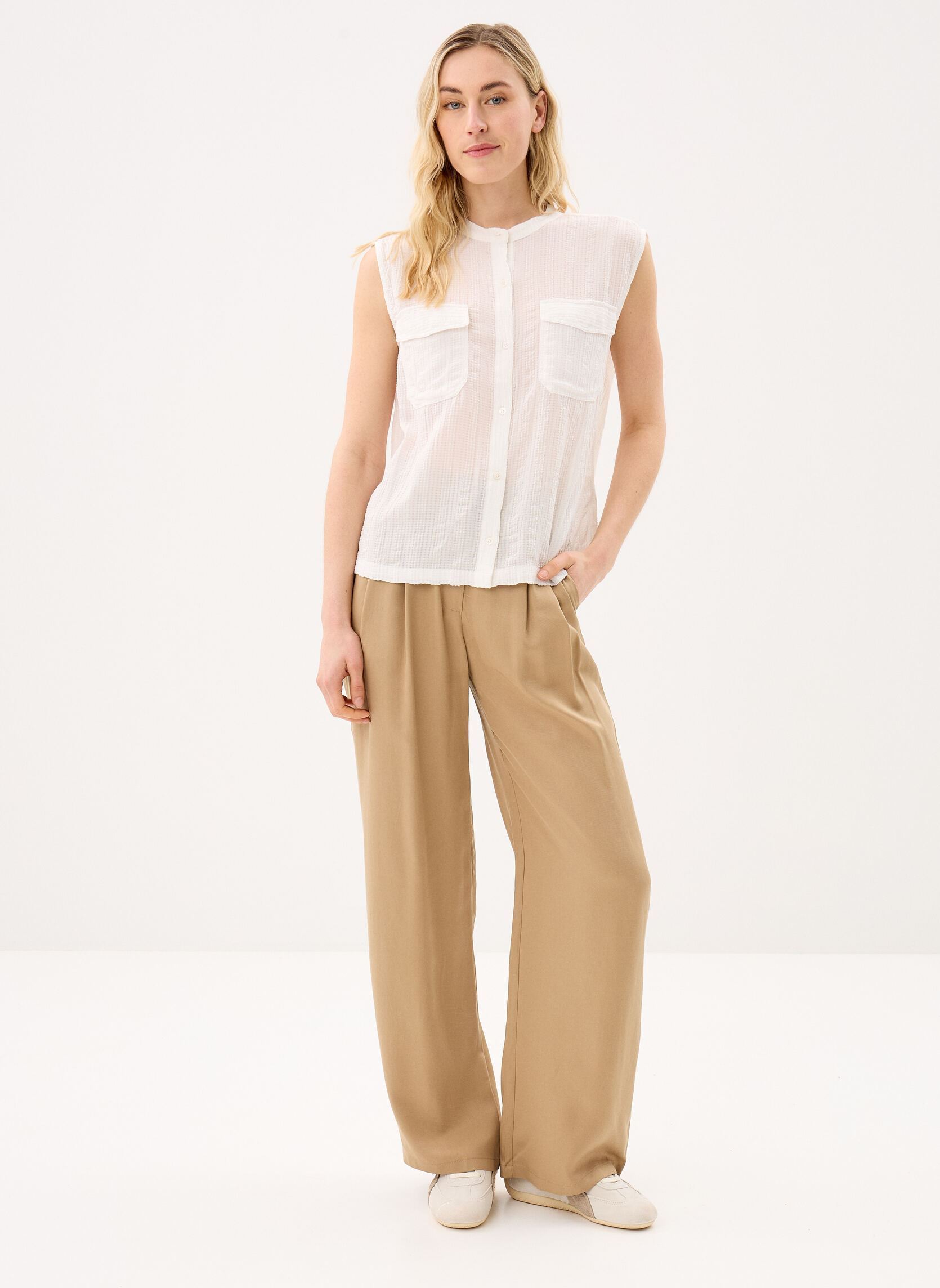 Tops Tory damen weiß La Petite Etoile Tops Tory damen weiß ECRU