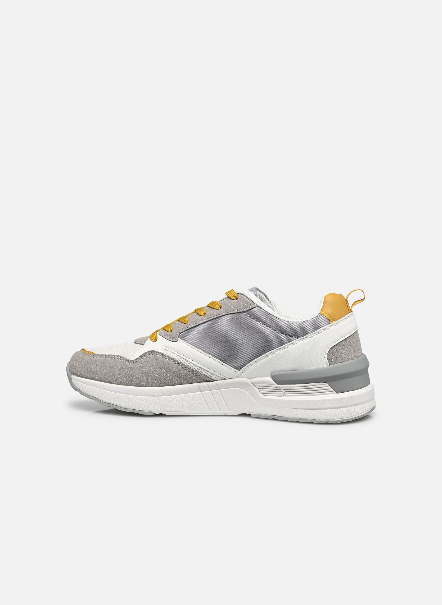 Niedrige Sneaker Baskets THANIL herren grau MADE BY Niedrige Sneaker Baskets THANIL herren grau GREY - LIGHT GREY TXT COMBI