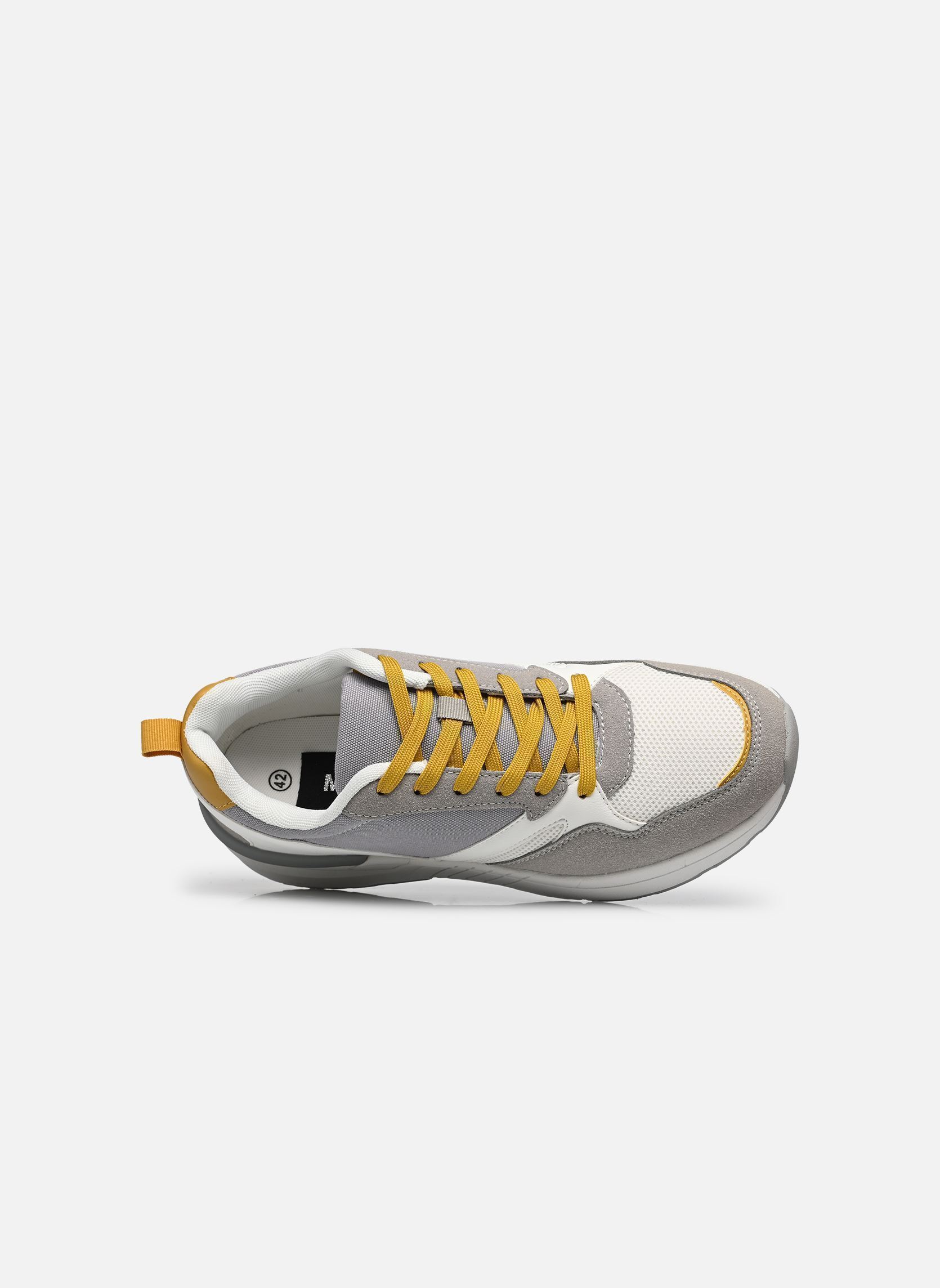 Niedrige Sneaker Baskets THANIL herren grau MADE BY Niedrige Sneaker Baskets THANIL herren grau GREY - LIGHT GREY TXT COMBI
