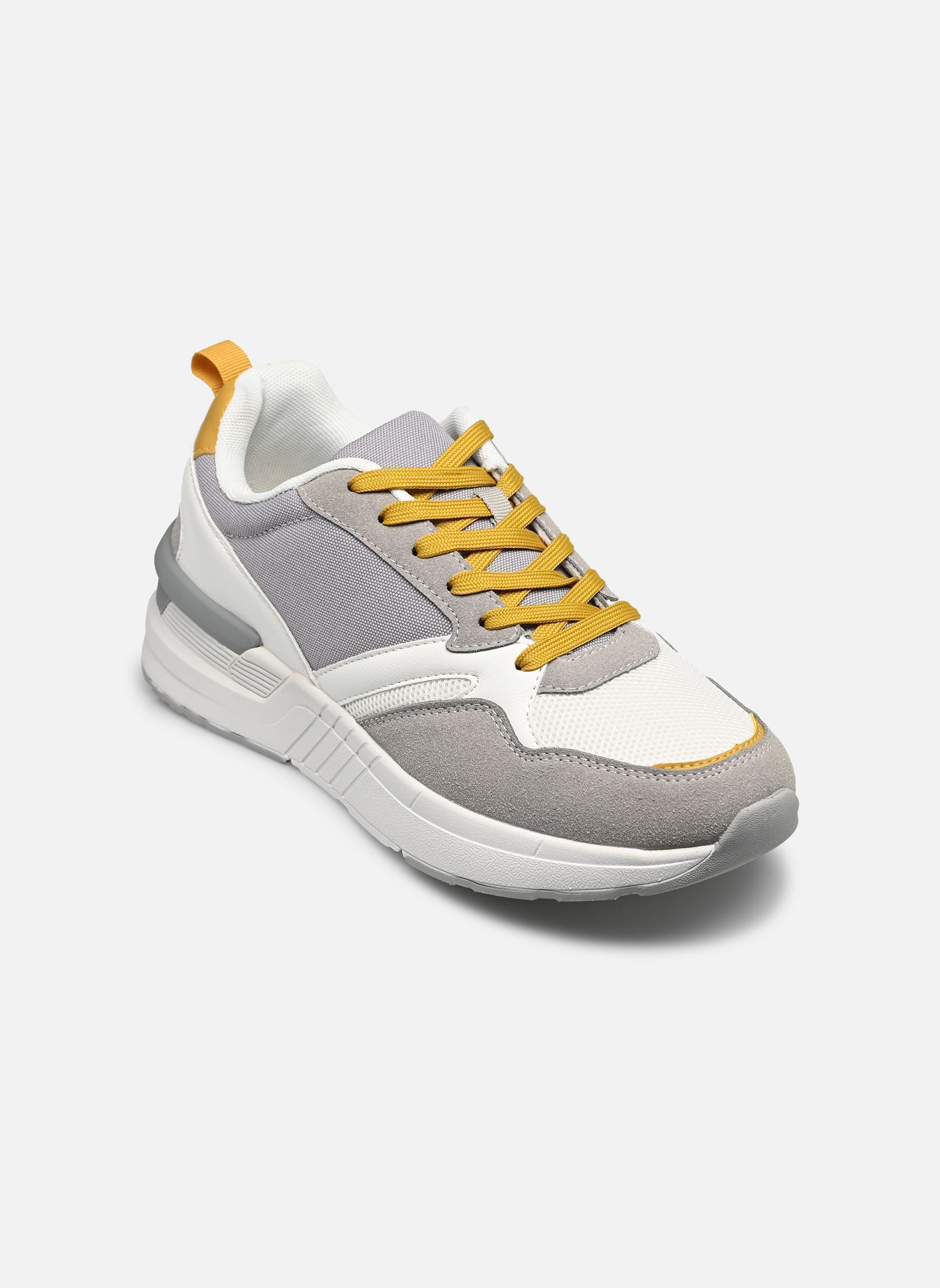 Niedrige Sneaker Baskets THANIL herren grau MADE BY Niedrige Sneaker Baskets THANIL herren grau GREY - LIGHT GREY TXT COMBI