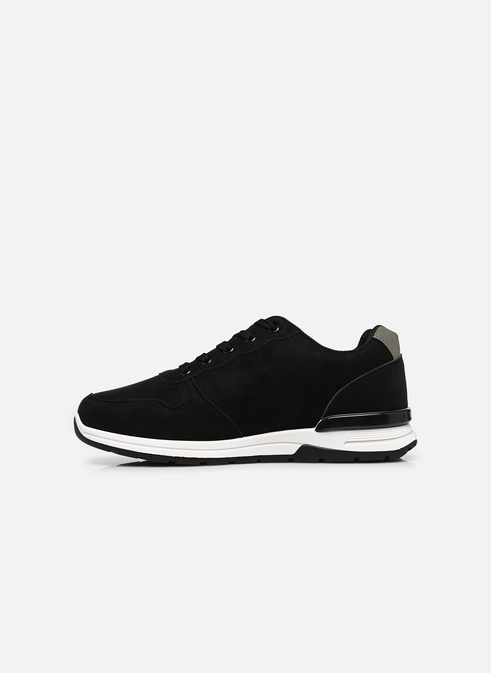 Niedrige Sneaker Baskets THRETRON herren schwarz MADE BY Niedrige Sneaker Baskets THRETRON herren schwarz BLACK PU NUBUCK