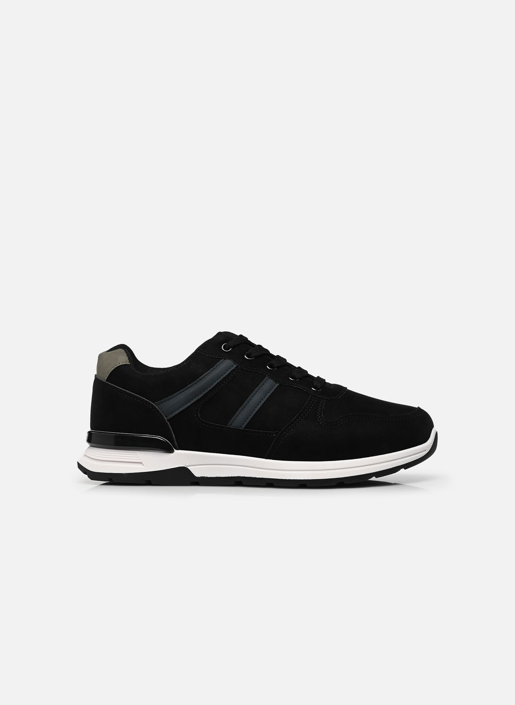 Niedrige Sneaker Baskets THRETRON herren schwarz MADE BY Niedrige Sneaker Baskets THRETRON herren schwarz BLACK PU NUBUCK