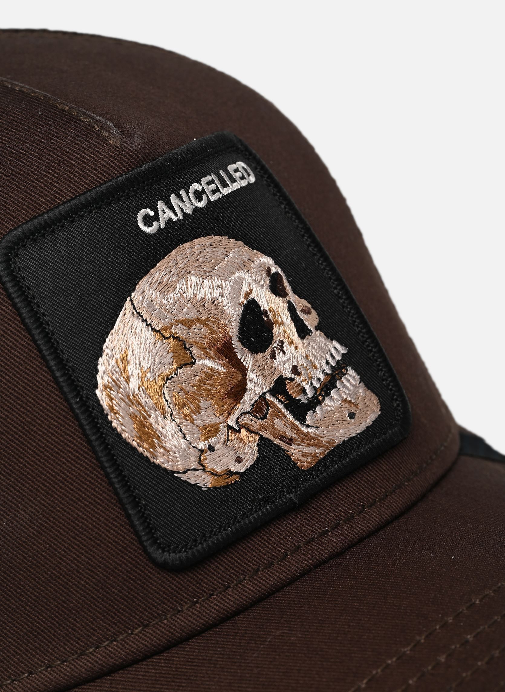 Petten The Cancelled Skull Ground heren bruin GOORIN BROS Petten The Cancelled Skull Ground heren bruin Ground