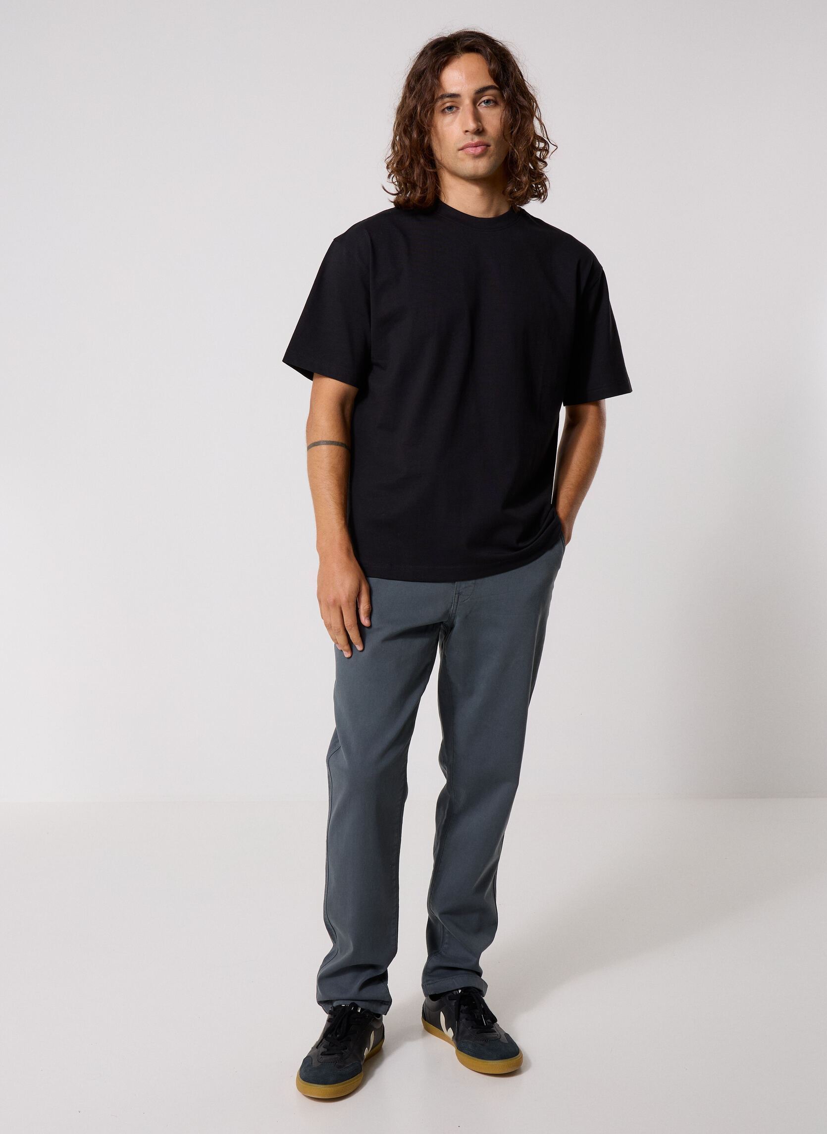 Pantalons chino PRAVESH chino homme gris MADE BY Pantalons chino PRAVESH chino homme gris DARK SLATE