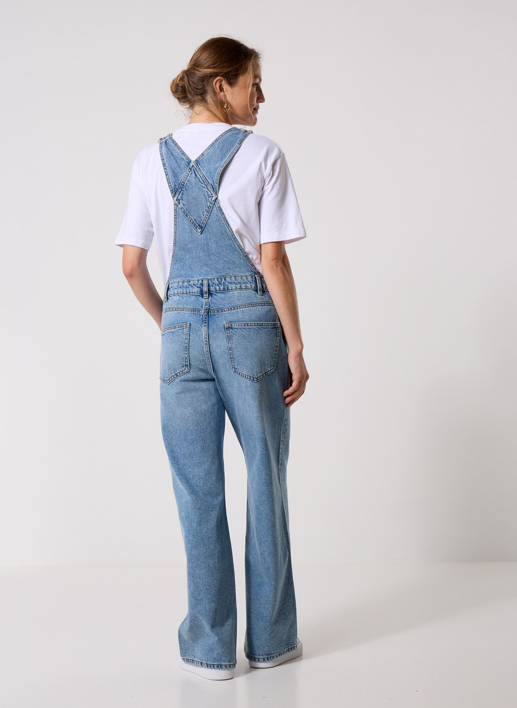 Salopettes PENELOPE2 salopette femme bleu MADE BY Salopettes PENELOPE2 salopette femme bleu DENIM DOUBLE STONE