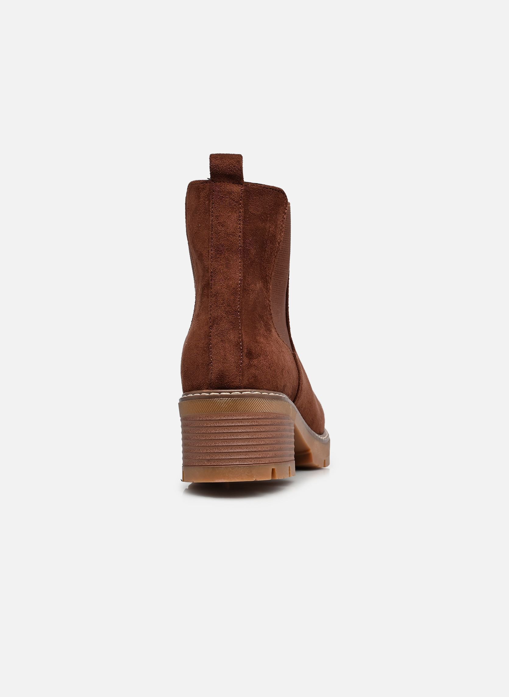Niedrige Ankle Boots Boots THANIF damen braun MADE BY Niedrige Ankle Boots Boots THANIF damen braun DARK BROWN