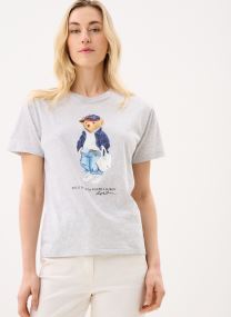 Kurzarm-T-Shirts T-shirt Polo Bear jersey de coton W damen grau Polo Ralph Lauren Kurzarm-T-Shirts T-shirt Polo Bear jersey de coton W damen grau Light Smoke Heather