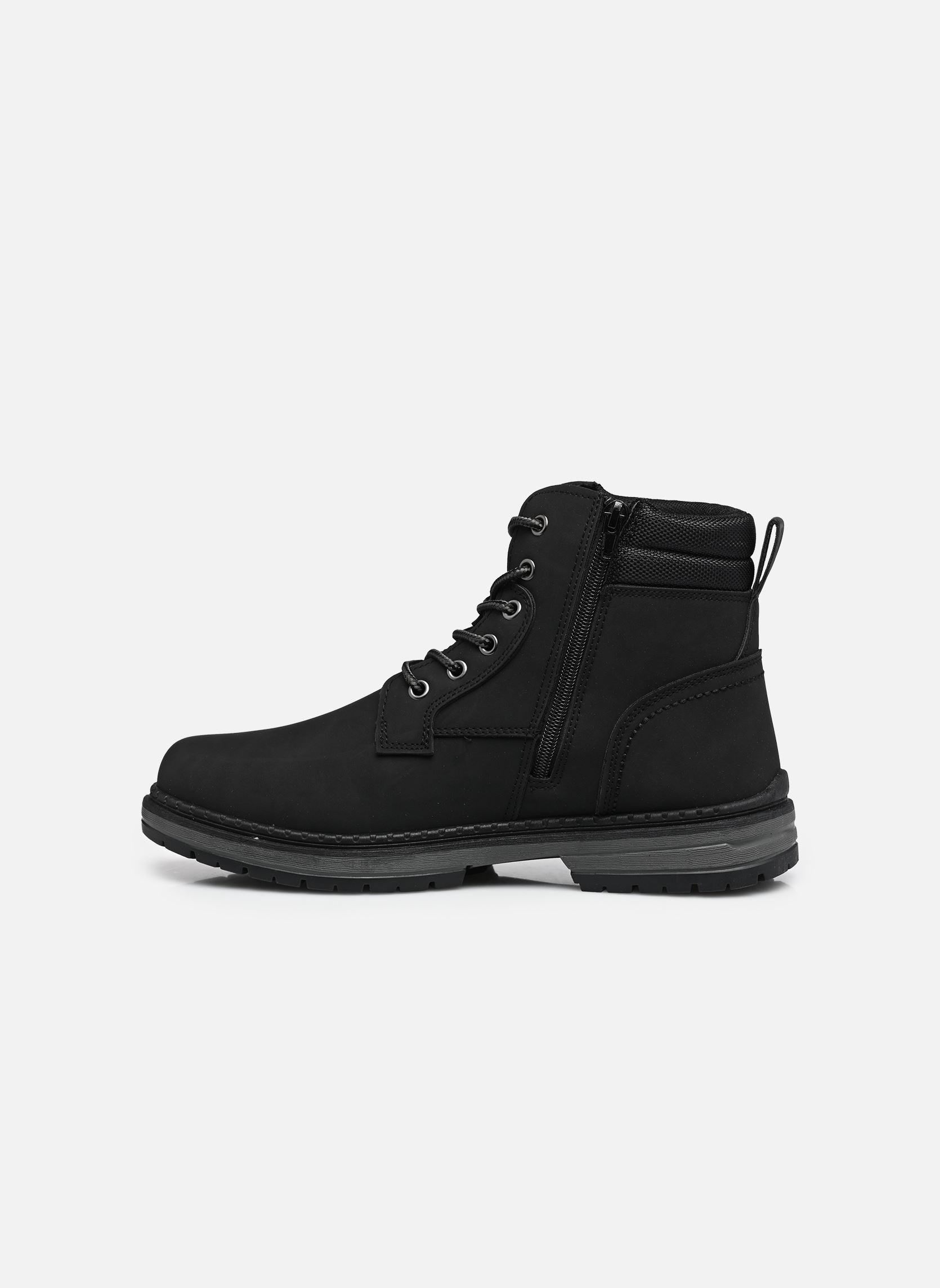 Veterlaarsjes Chaussure THSINI heren zwart MADE BY Veterlaarsjes Chaussure THSINI heren zwart BLACK PU