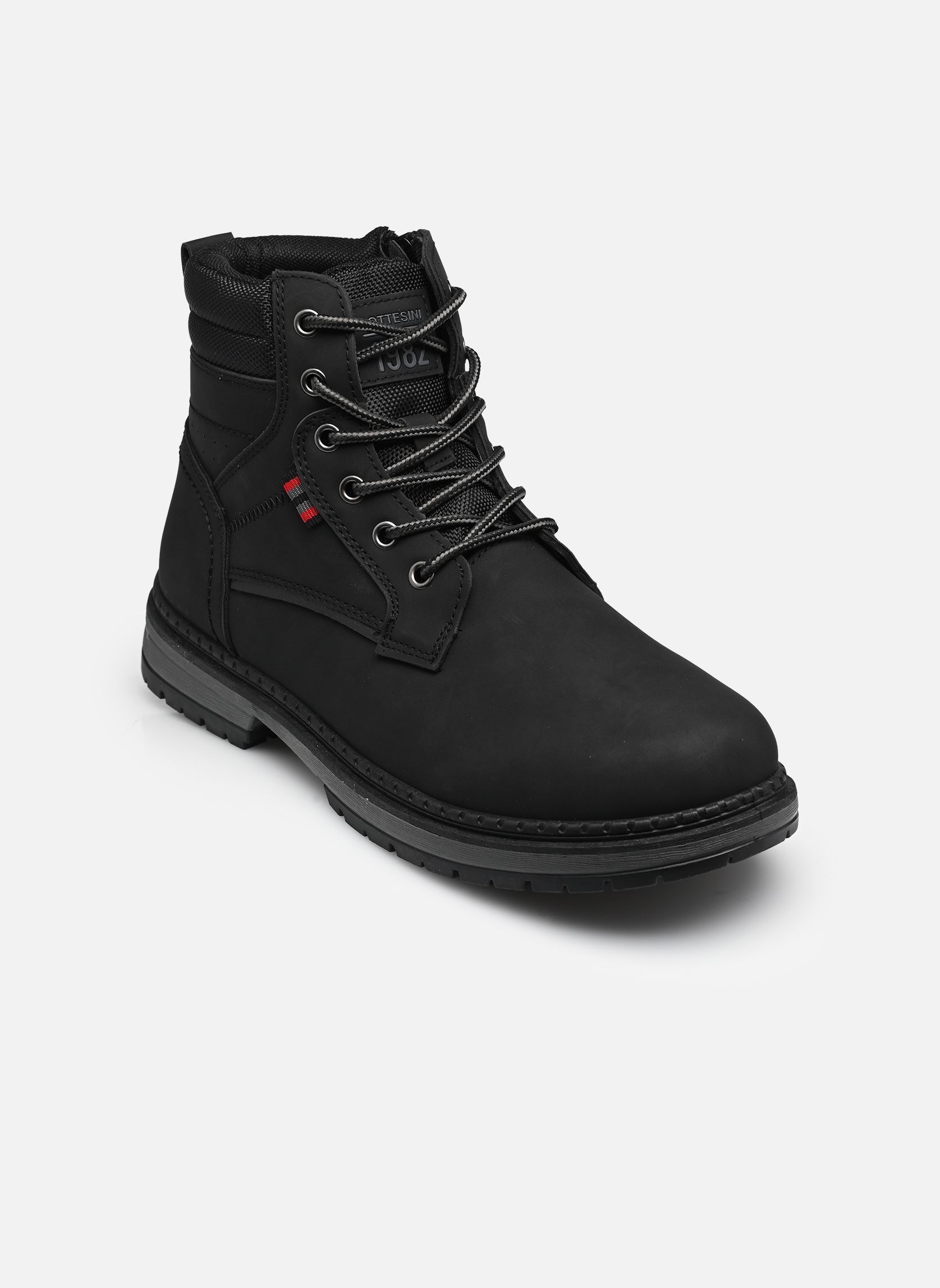 Veterlaarsjes Chaussure THSINI heren zwart MADE BY Veterlaarsjes Chaussure THSINI heren zwart BLACK PU
