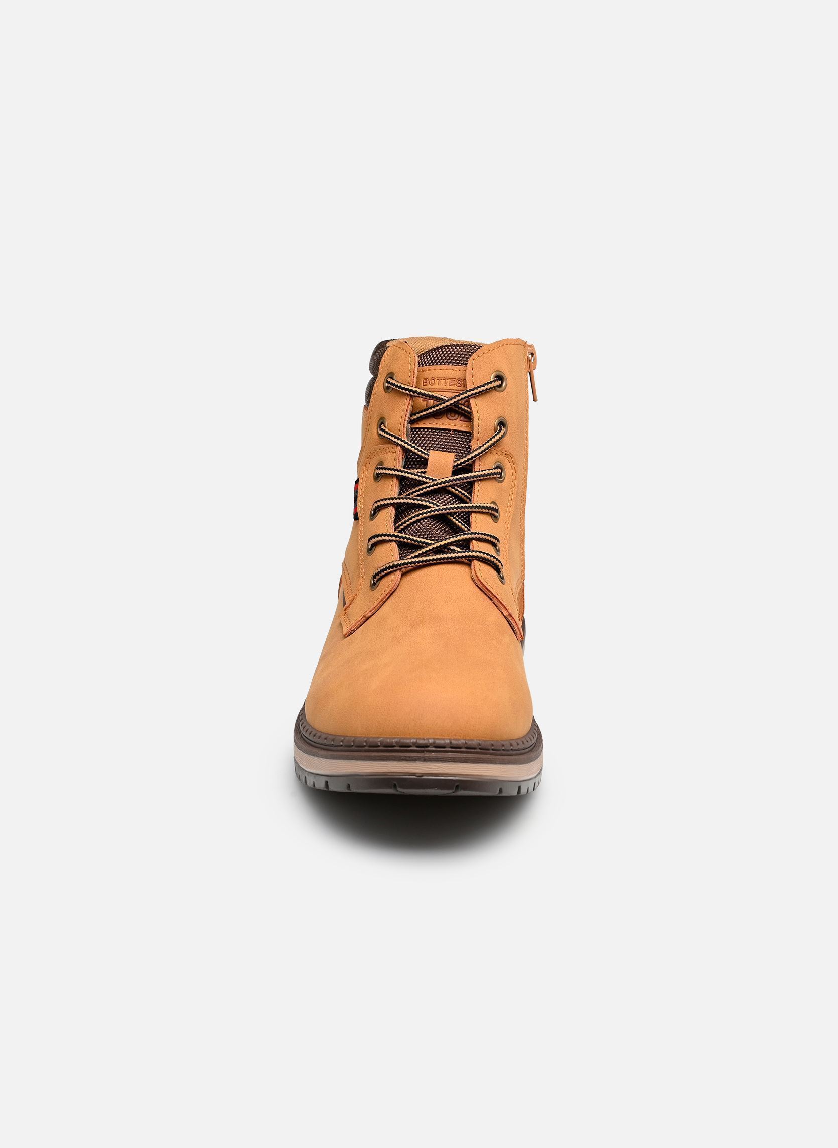 Veterlaarsjes Chaussure THSINI heren bruin MADE BY Veterlaarsjes Chaussure THSINI heren bruin MAIS PU