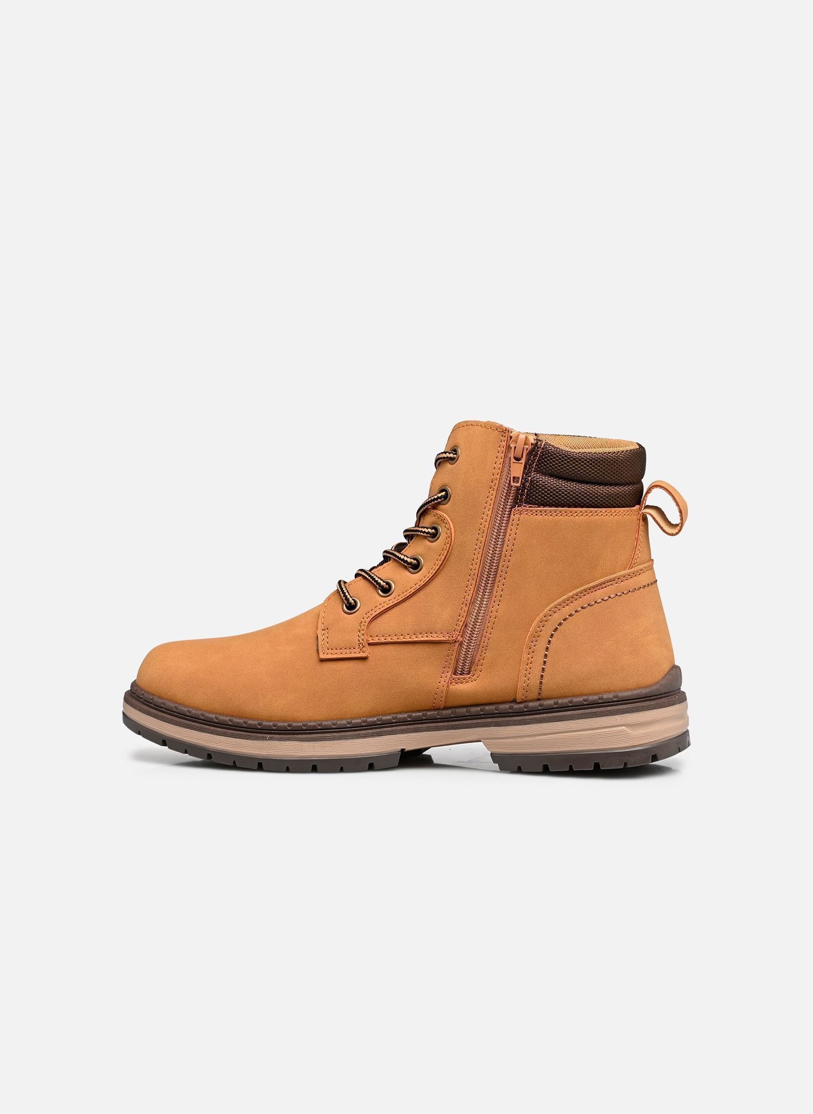 Veterlaarsjes Chaussure THSINI heren bruin MADE BY Veterlaarsjes Chaussure THSINI heren bruin MAIS PU
