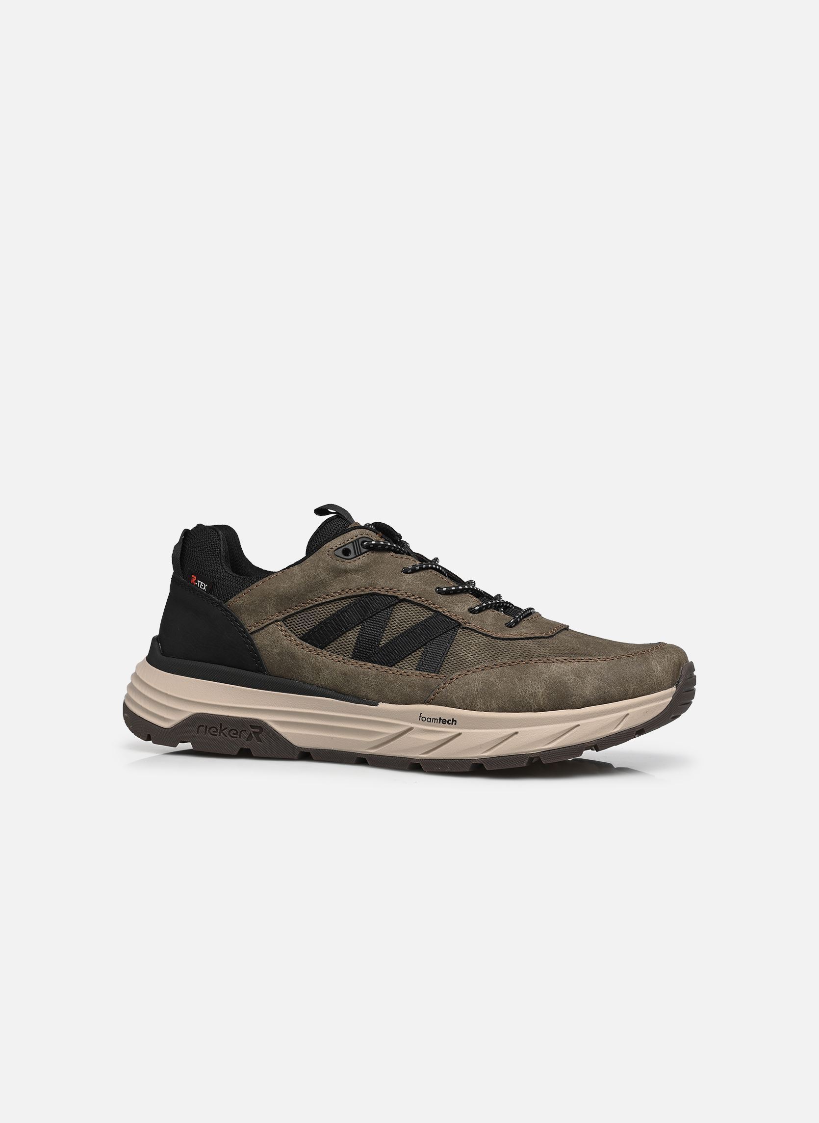 Lage sneakers 06155 heren bruin Rieker Lage sneakers 06155 heren bruin KAFFEE/SCHWARZ/SCHWARZ