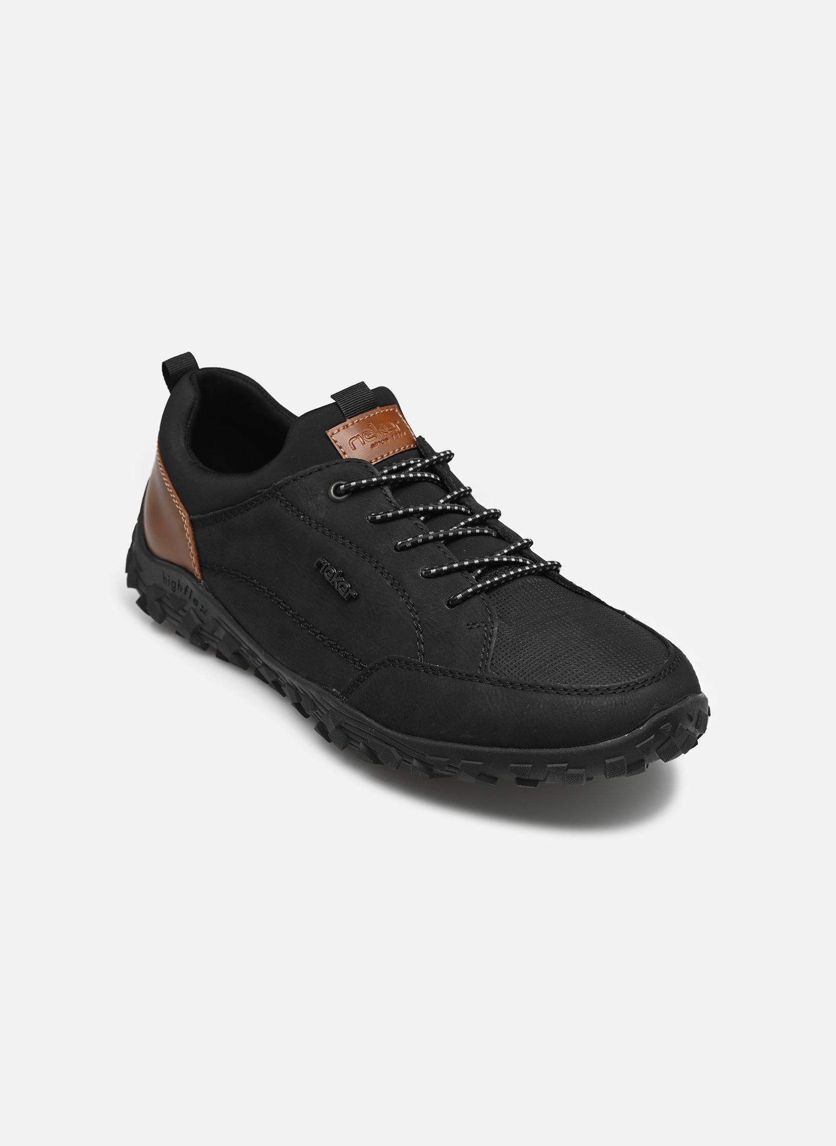 Lage sneakers 08150 heren zwart Rieker Lage sneakers 08150 heren zwart SCHWARZ/AMARETTO/SCHWARZ