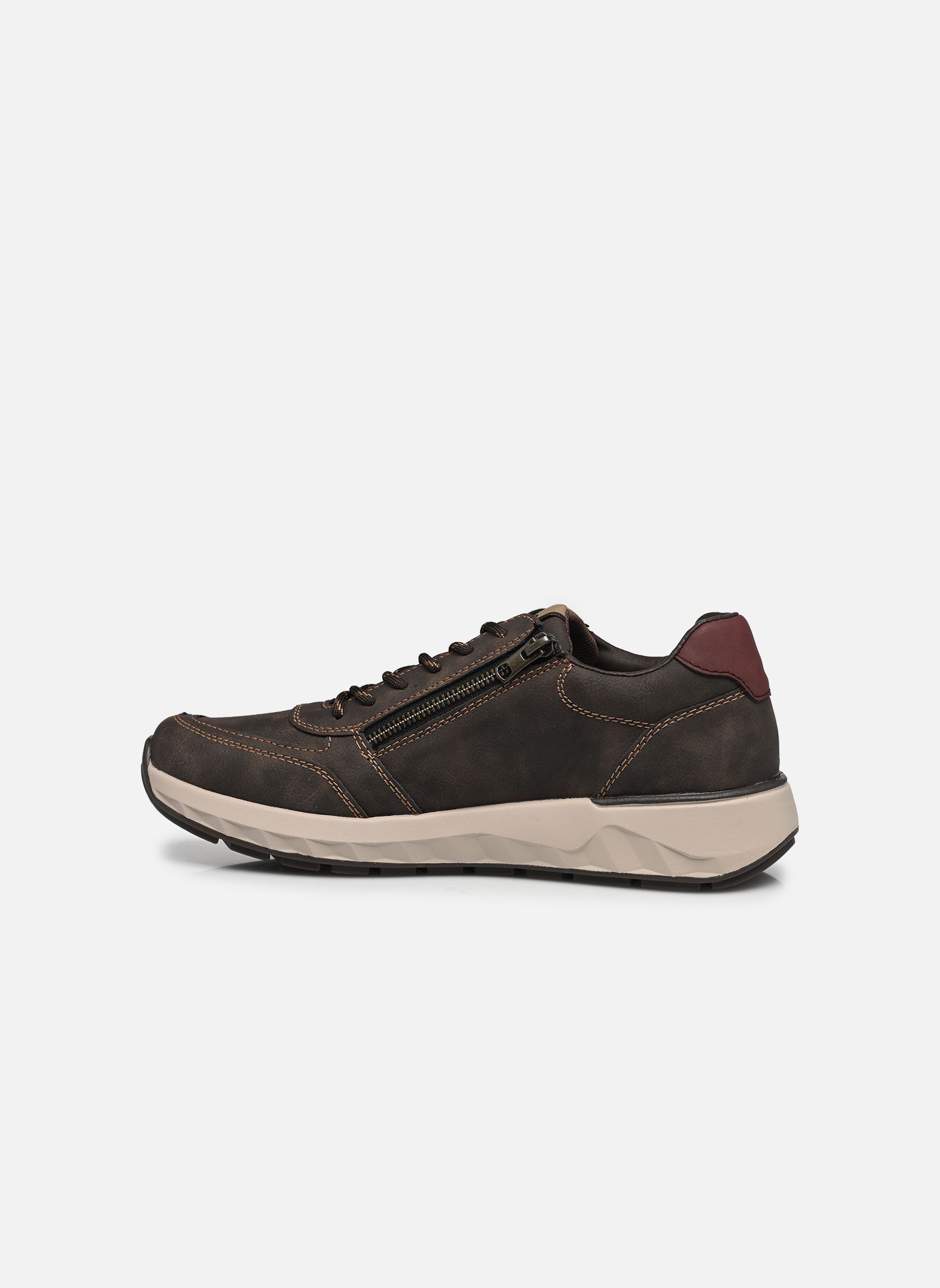 Lage sneakers 11505 heren bruin Rieker Lage sneakers 11505 heren bruin MORO/KAFFEE/BORDEAUX