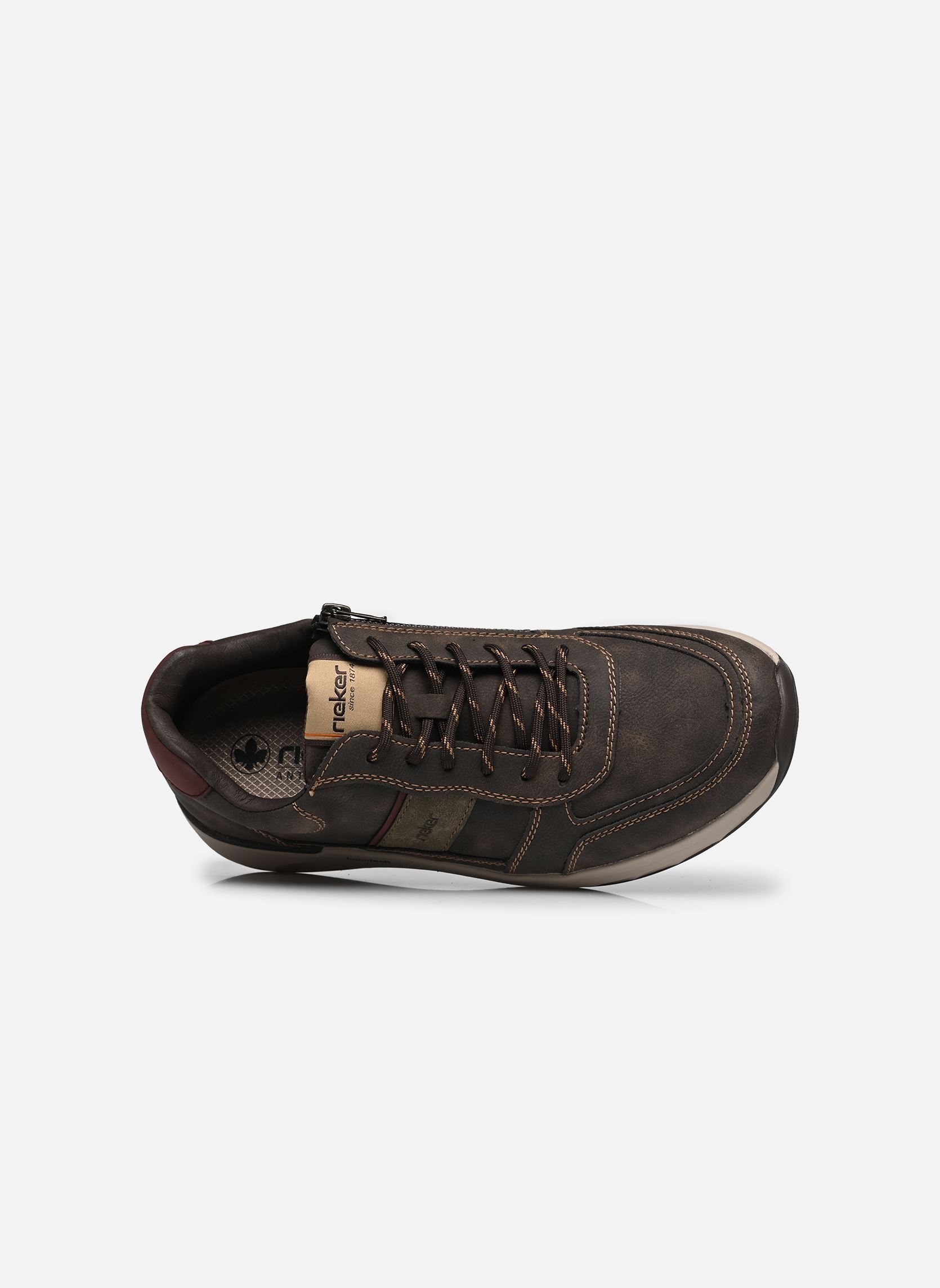Lage sneakers 11505 heren bruin Rieker Lage sneakers 11505 heren bruin MORO/KAFFEE/BORDEAUX