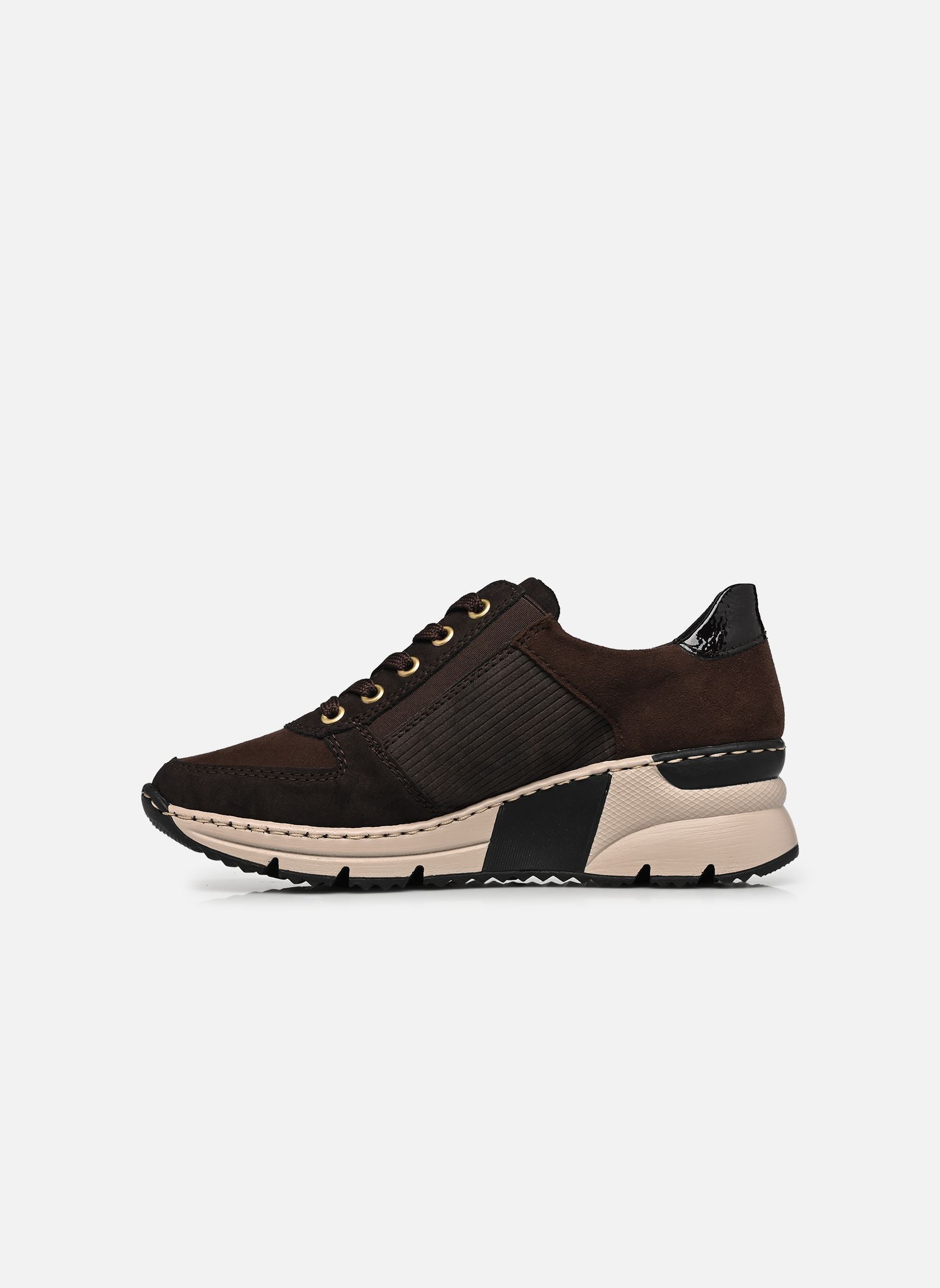 Lage sneakers N6314 dames bruin Rieker Lage sneakers N6314 dames bruin NOUGAT/RANCHO/TESTADIMORO/ESPR