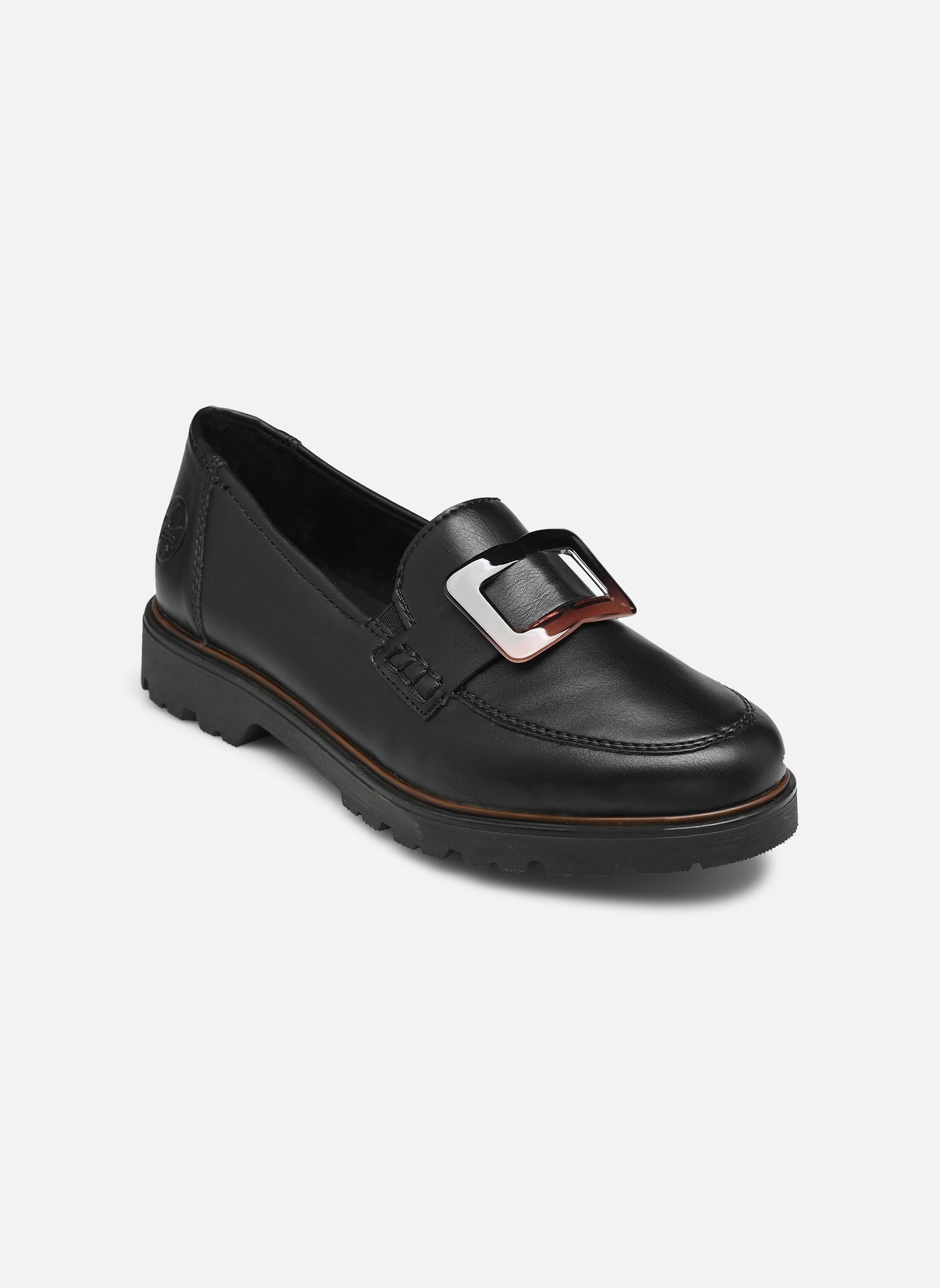 Mocassins 45553 femme noir Rieker Mocassins 45553 femme noir SCHWARZ